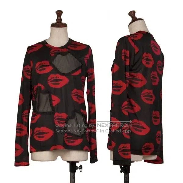 Comme des Garcons Comme Des Garcons Black Retro Lips Top Size S / US 4 / IT 40 - 1 Thumbnail
