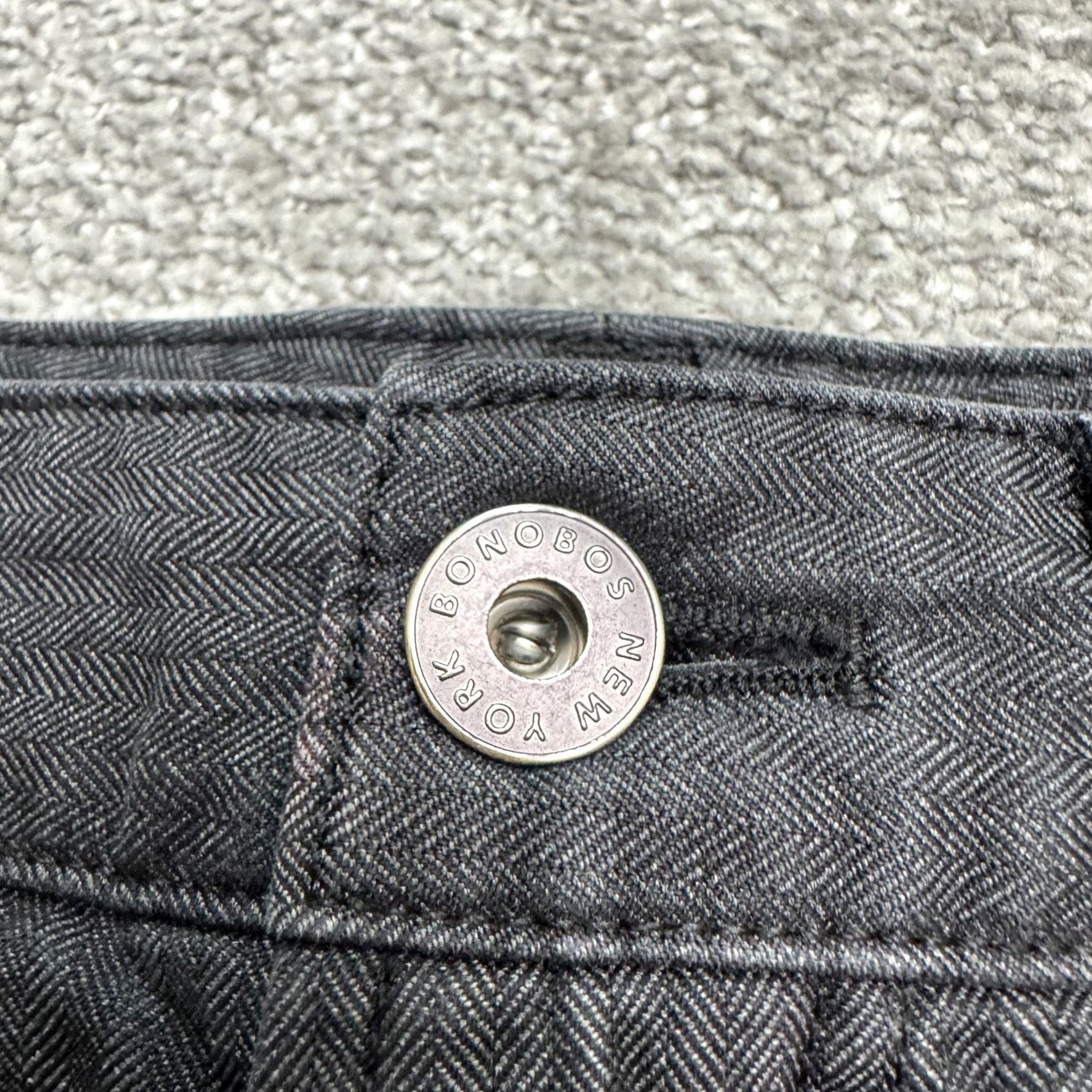 Bonobos Bonobos Slim Taper Chino Pants Mens 32x32 Gray Cotton Sorona Stretch Casual Chino Pants Mens 32 Regular Gray Bonobos Slim Taper Size US 32 / EU 48 - 3 Thumbnail