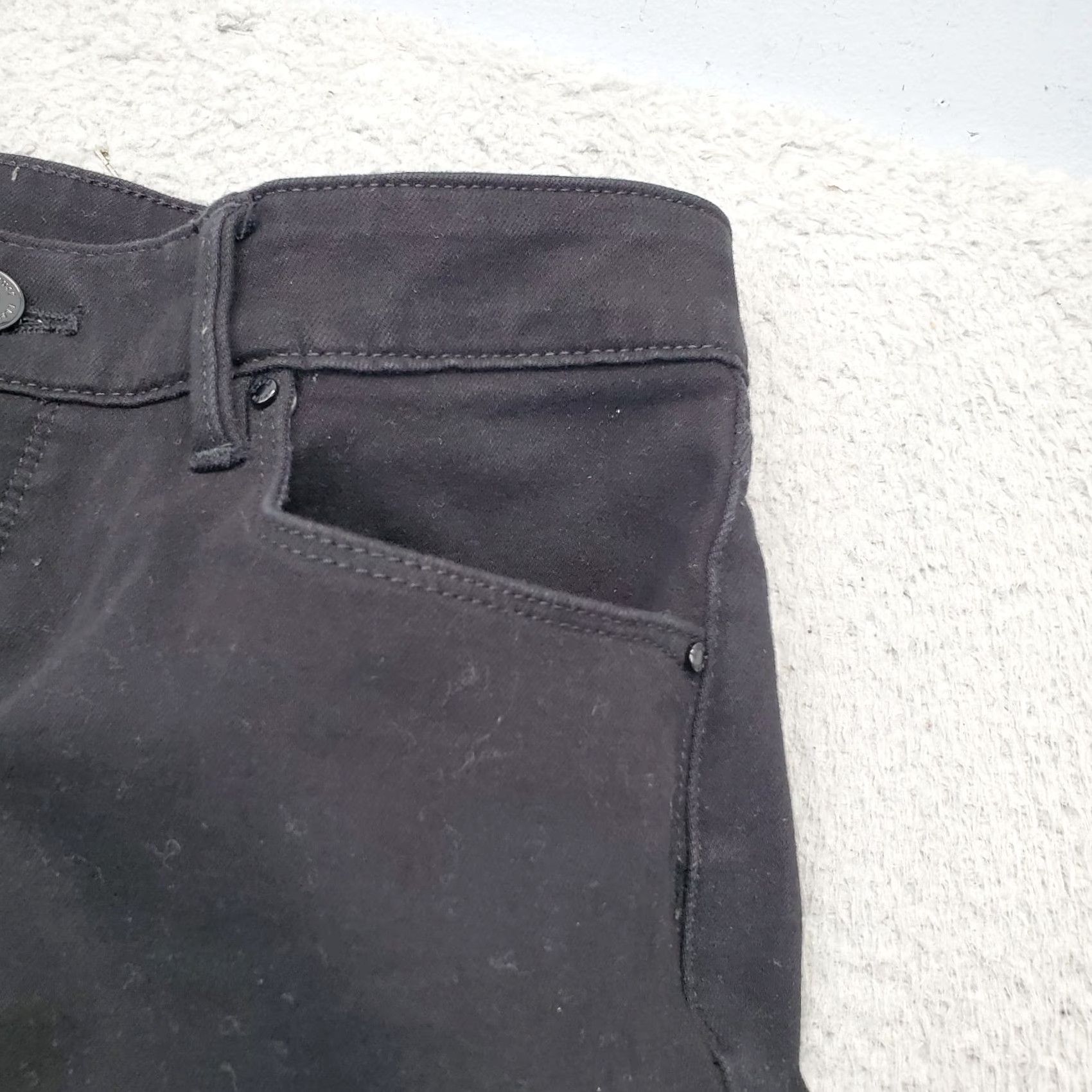 White House Black Market White House Black Market Jeans Womens Size 10 Ankle Skinny Dark Wash Black Flat Front Denim 5-Pocket Stretch Slim Fit Size 32" / US 10 / IT 46 - 8 Thumbnail