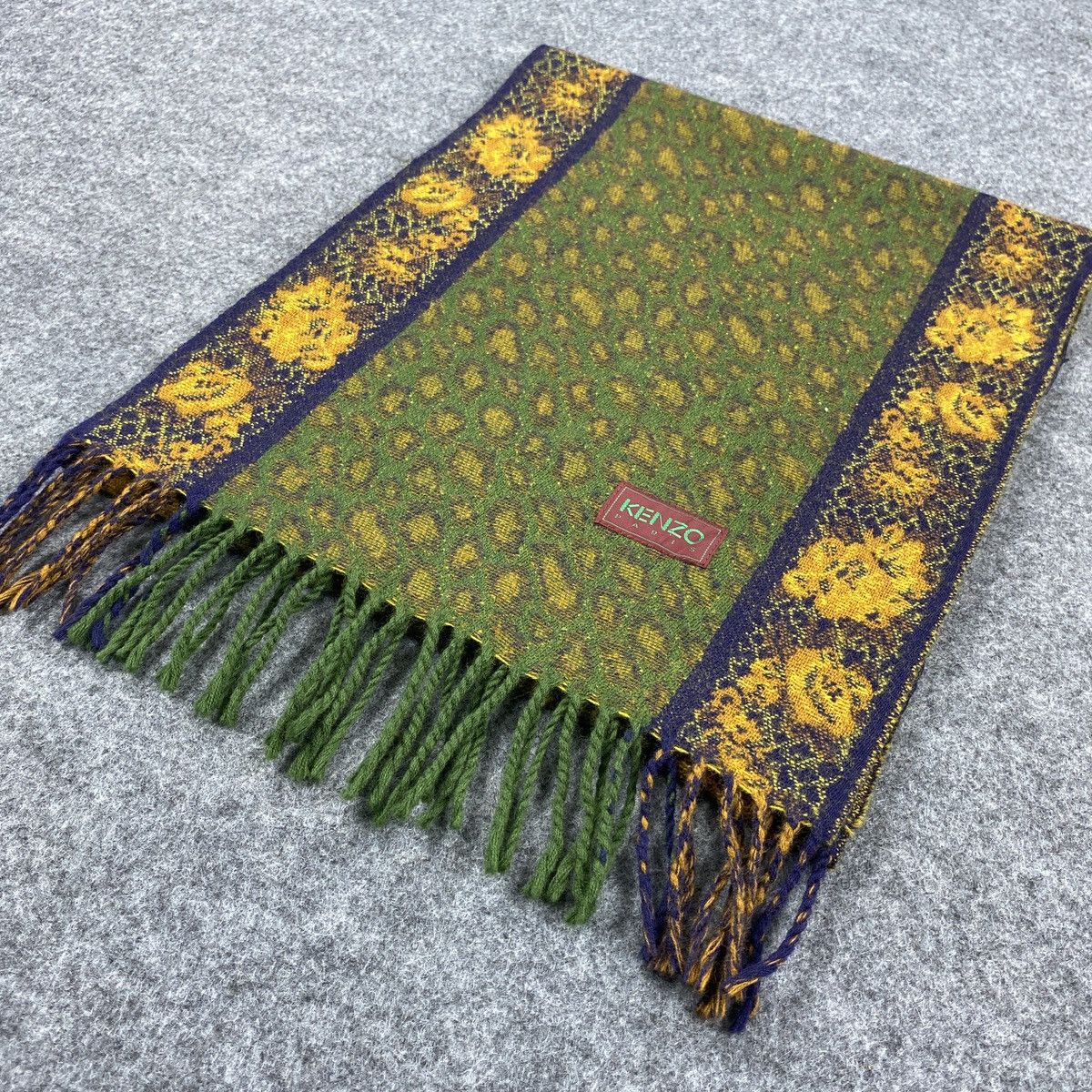 Kenzo × Vintage Kenzo Scarf # Muffler # Neckwear # D322 Size ONE SIZE - 13 Thumbnail