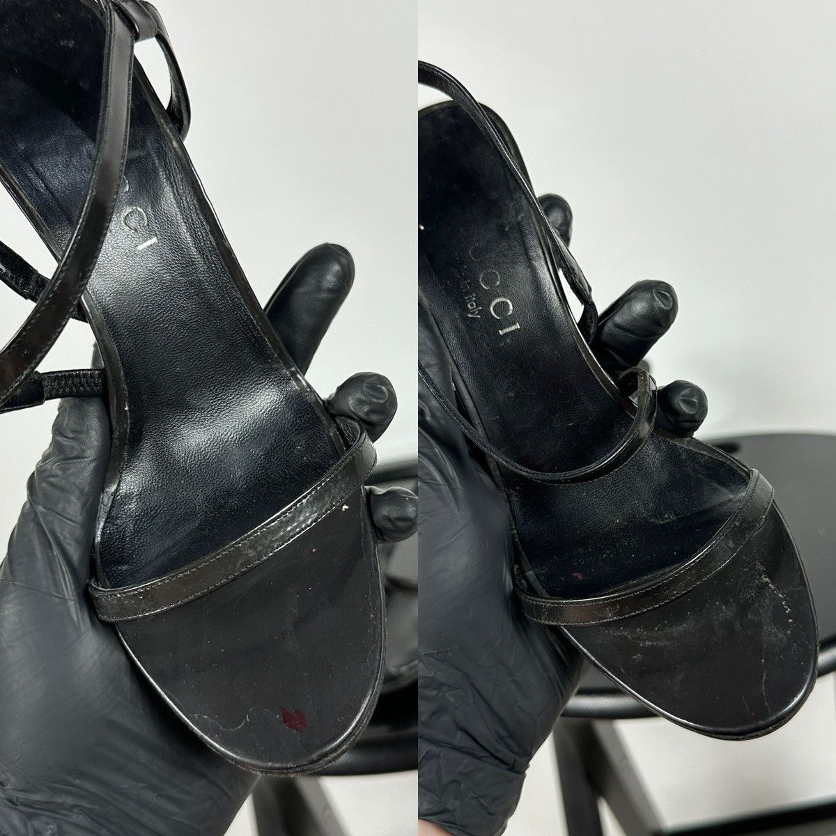 Gucci × Tom Ford × Vintage Vintage Gucci by Tom Ford Strappy Leather Heeled Sandals Size US 5.5 / IT 35.5 - 25 Thumbnail