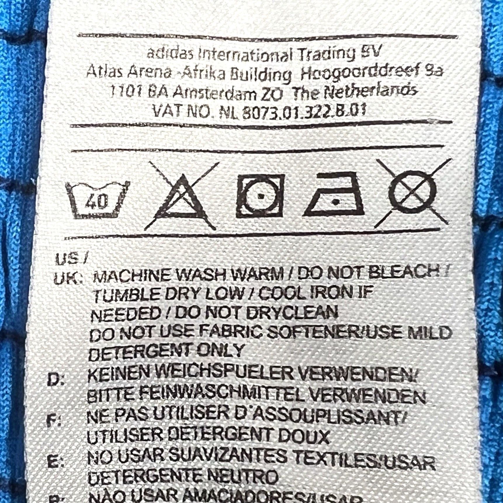 Adidas Adidas Shorts Men Large Blue Climalite Basketball Gym Drawstring Size US 33 - 7 Thumbnail