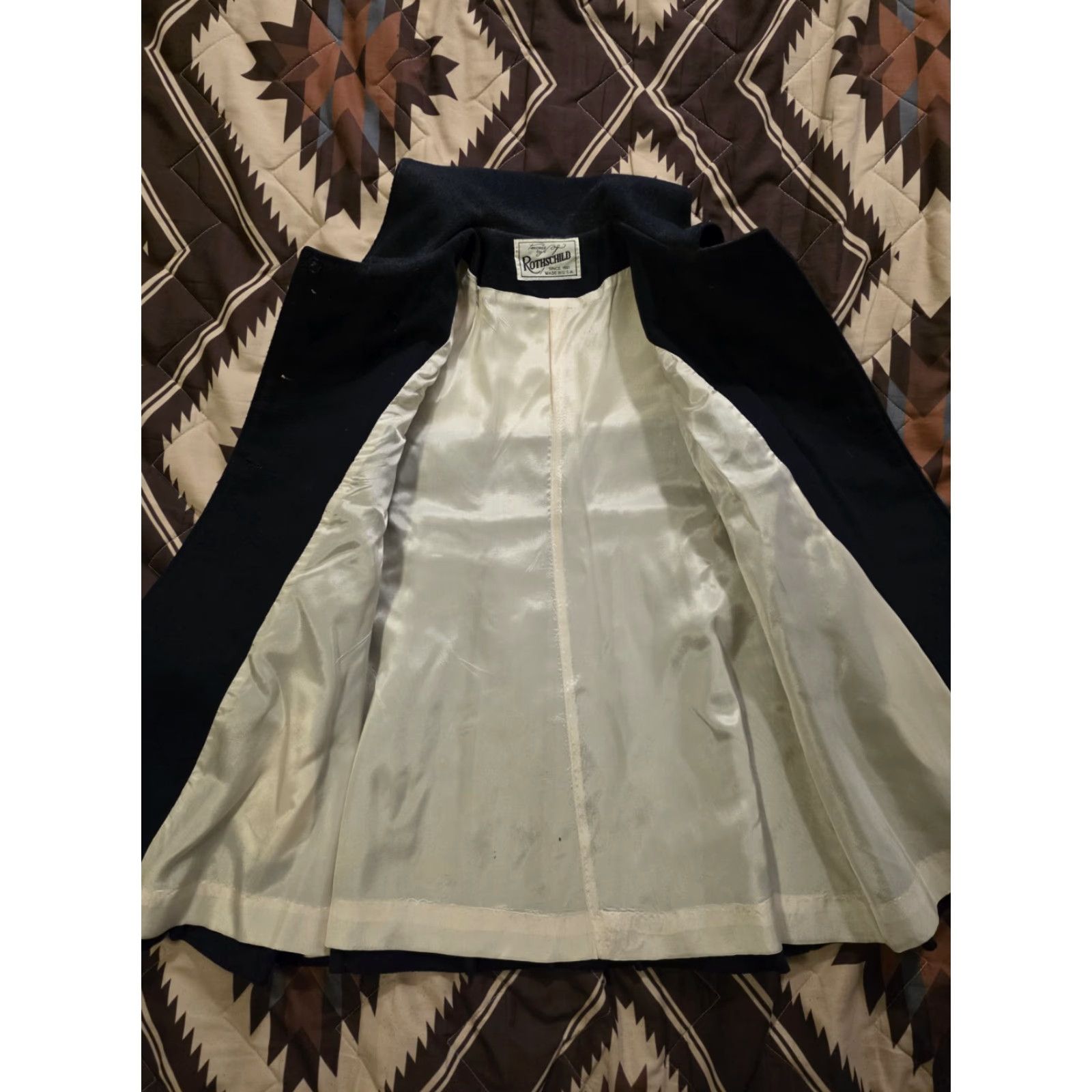 Vintage VINTAGE Rothschild Little Girls Wool Naval Coat Blue USA Union Made Size 6 EUC Size US S / EU 44-46 / 1 - 6 Thumbnail