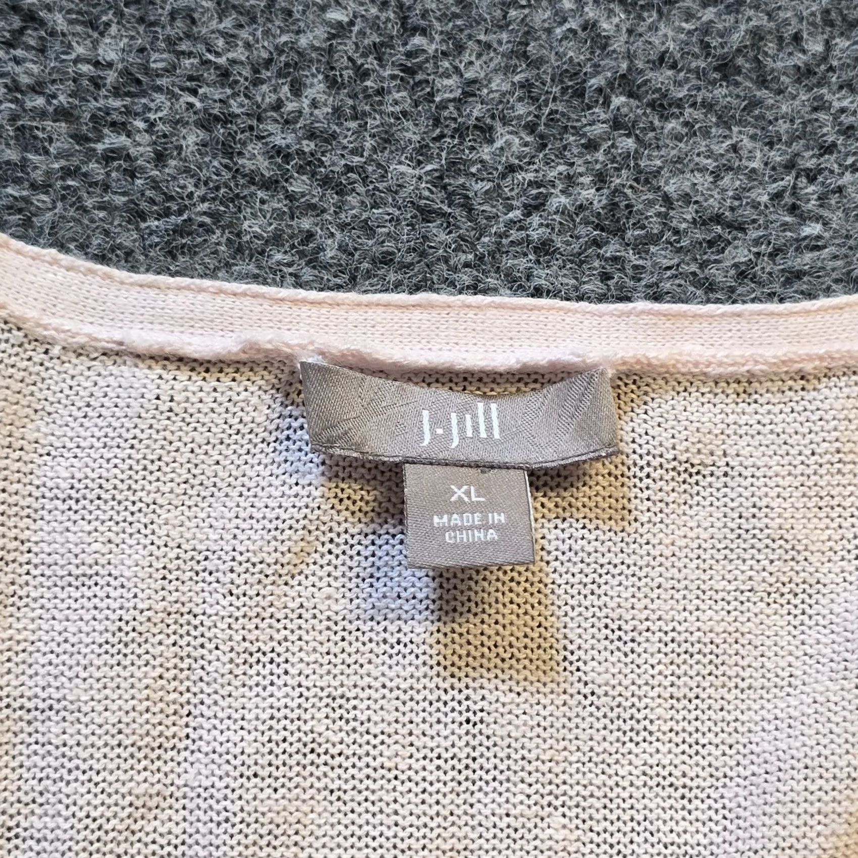 J. Jill J. Jill Sweater Womens XL Pink Linen Blend Knit Oversized Pleated Casual Pullover Shirt Sleeve 3/4 Round Neck Vintage No Size XL / US 12-14 / IT 48-50 - 4 Thumbnail