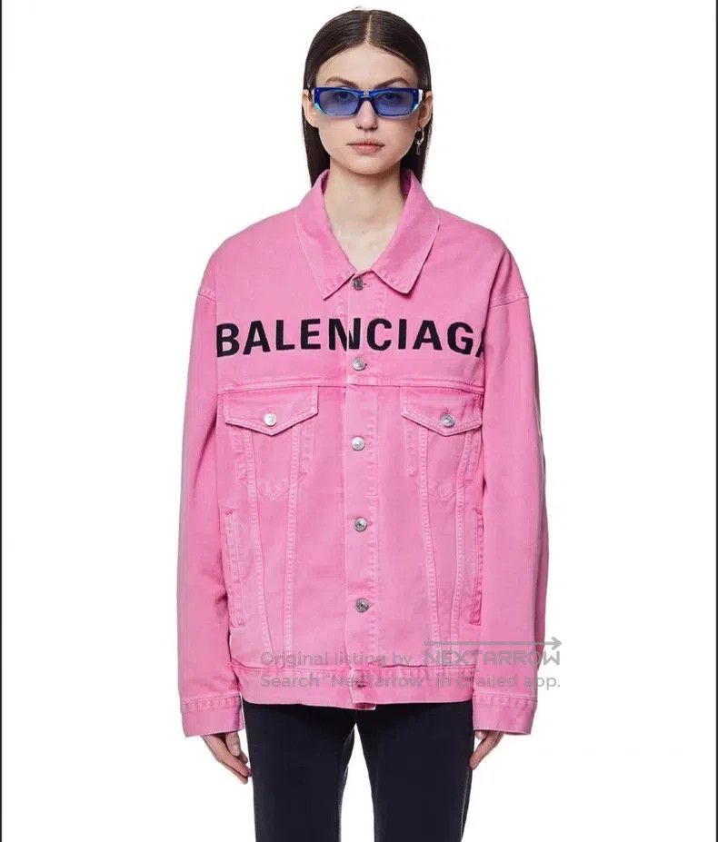 Balenciaga Balenciaga Valentine's Day Series Letter Print Denim Jacke Size XS / US 0-2 / IT 36-38 - 5 Thumbnail