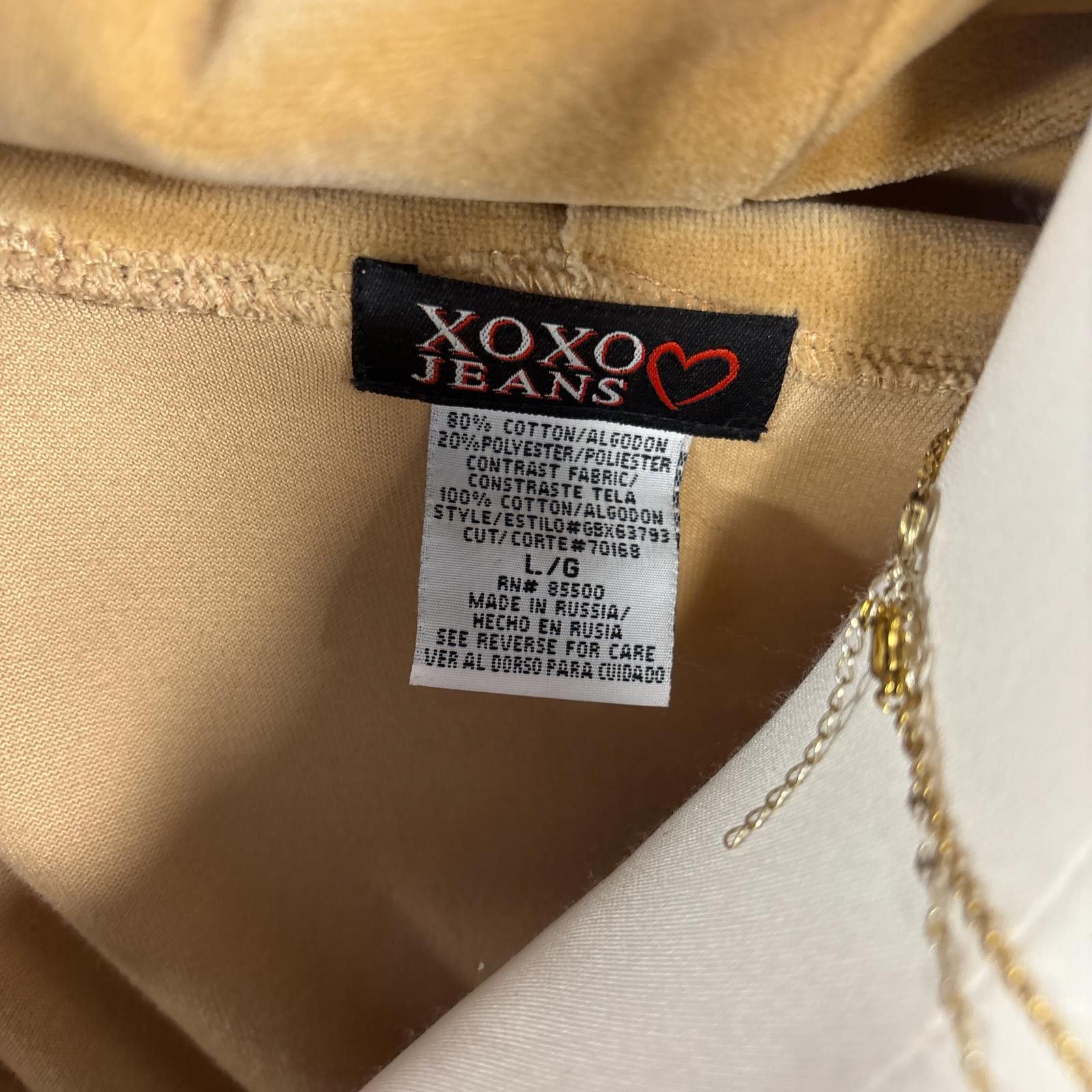 XOXO y2k velour ruched zip up vest with hoodie Size L / US 10 / IT 46 - 3 Thumbnail
