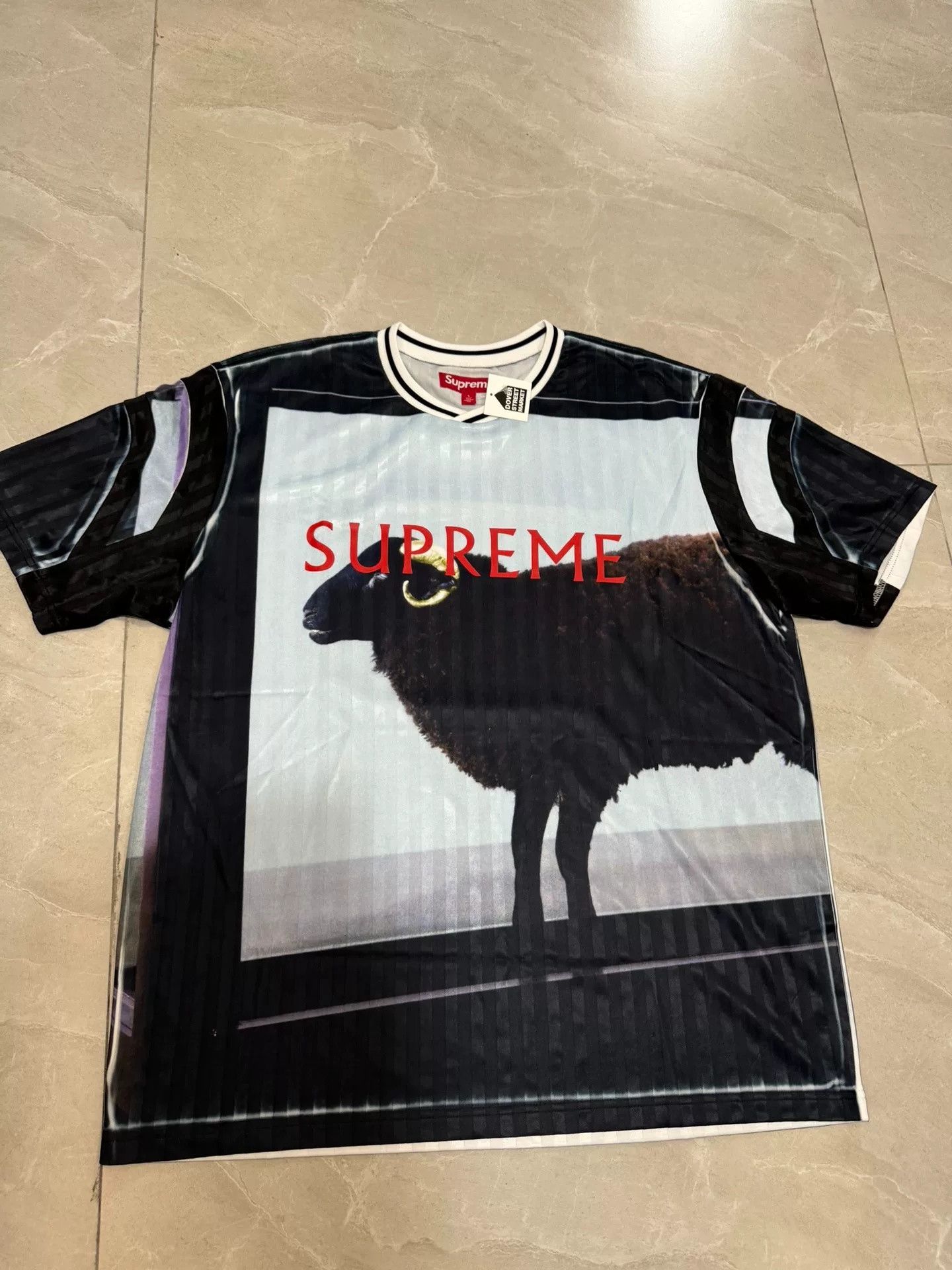 Damien Hirst × Supreme SUPREME DAMIEN HIRST SOCCER JERSEY 'WHITE