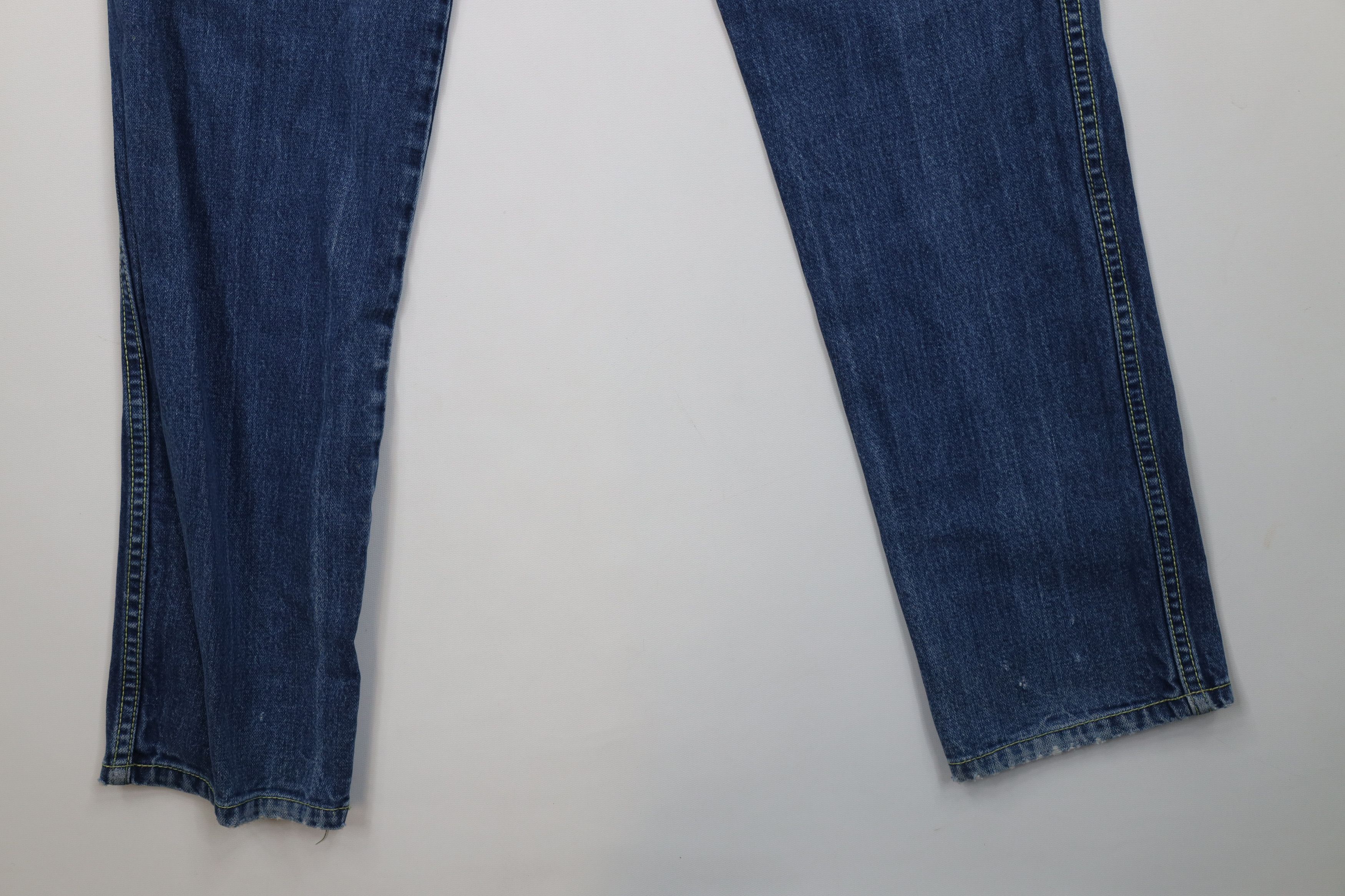 Vintage Vintage 90s Streetwear Straight Leg Denim Jeans Blue Size 30" / US 8 / IT 44 - 12 Thumbnail