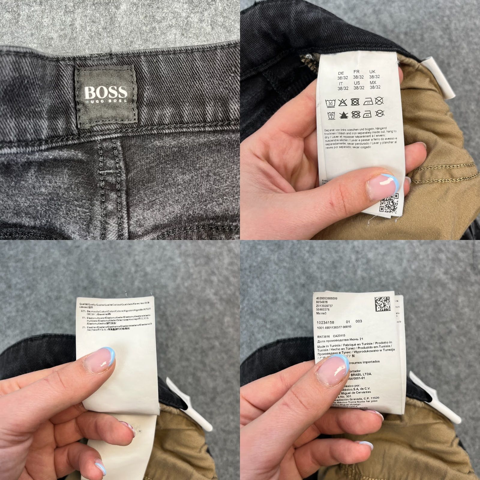 Hugo Boss HUGO BOSS Jeans Regular Tapered 38 32 Dark Wash Black Stretch Maine 3 Mens"} Size US 38 / EU 54 - 8 Thumbnail