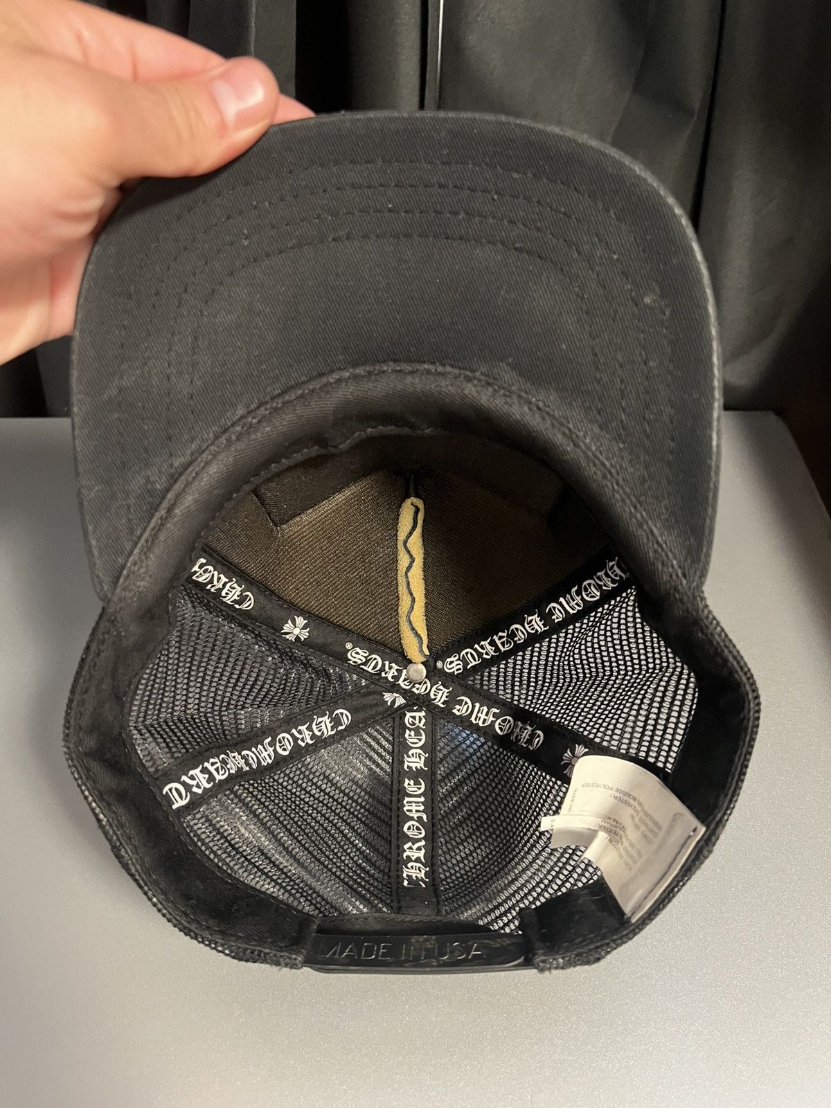 Chrome Hearts Chrome Hearts Black Hollywood USA Hat Size ONE SIZE - 6 Thumbnail