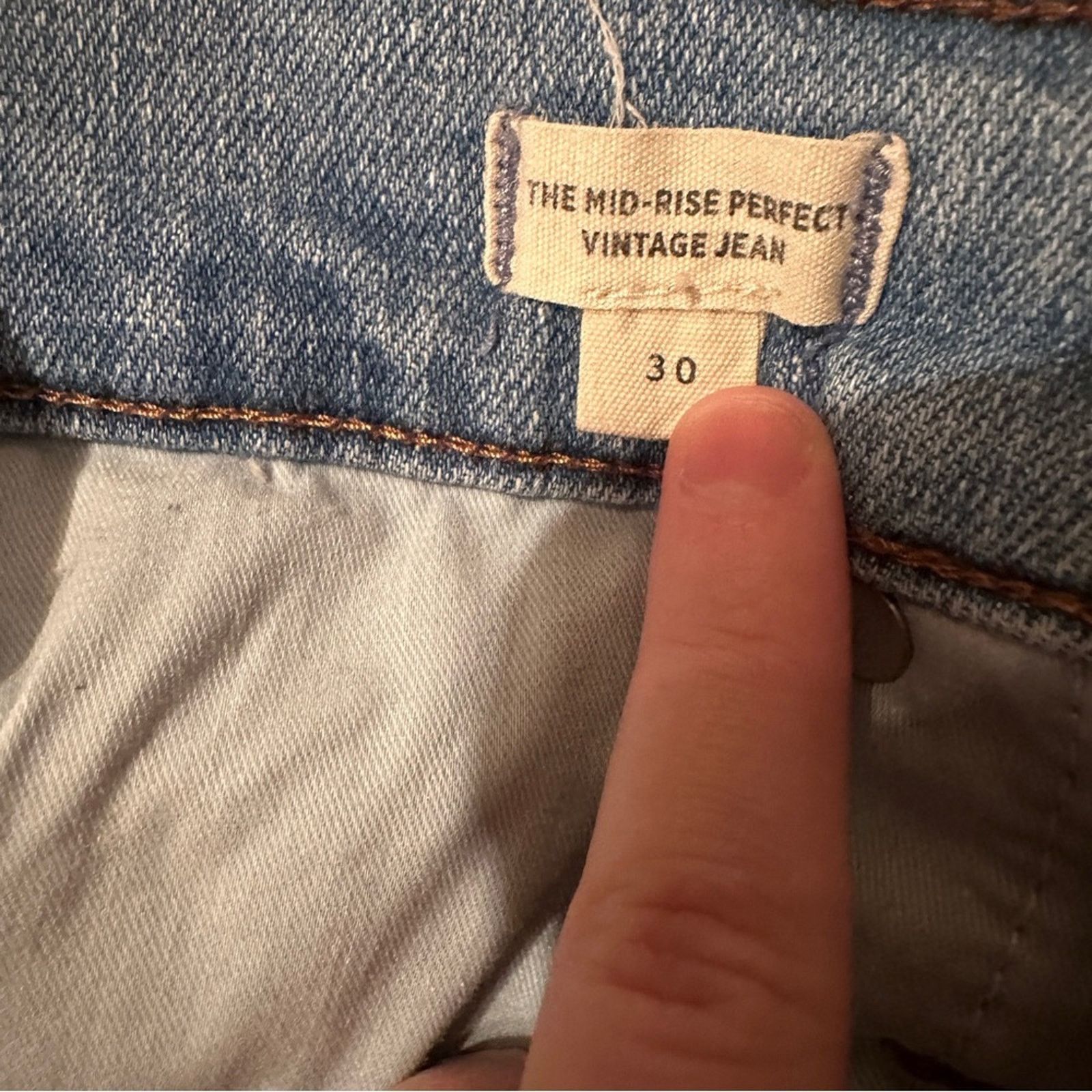 Madewell Madewell The Mid-Rise Perfect Vintage Jeans Sz 30 Size 31" - 9 Thumbnail