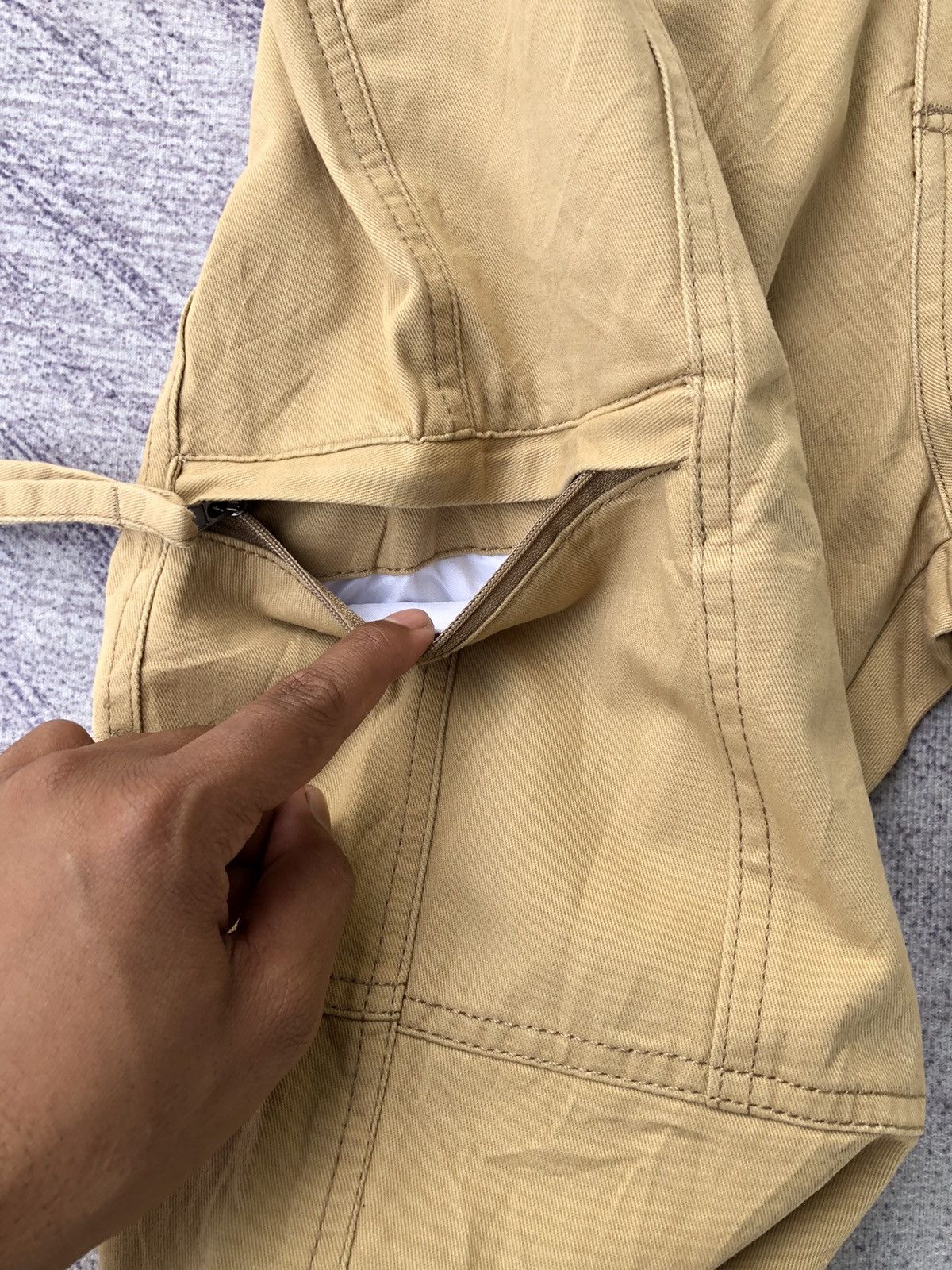 Japanese Brand × Vintage × Vision Streetwear Stratchble Cargo Long Pants Come With 6 Pocket Size US 26 / EU 42 - 8 Thumbnail