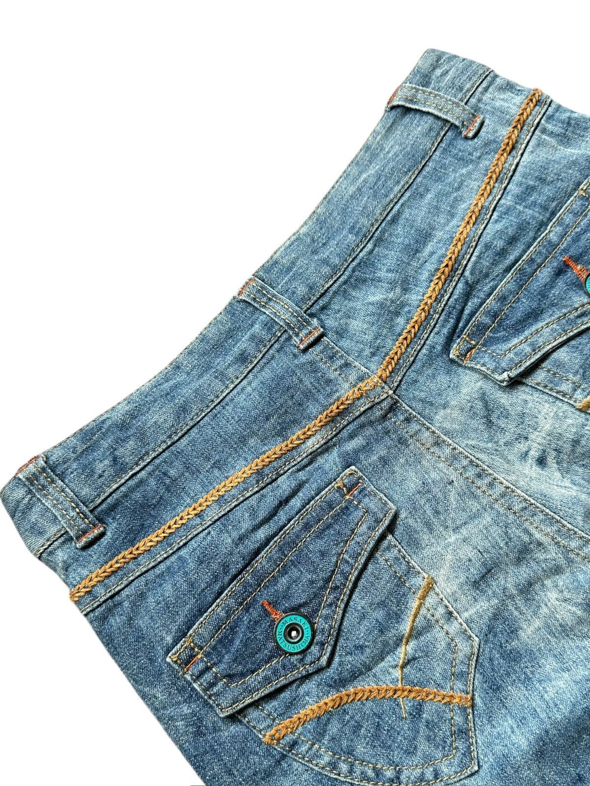 Masaki Matsushima 00's Masaki Matsushima bleach wash denim jeans Size US 29 - 6 Thumbnail