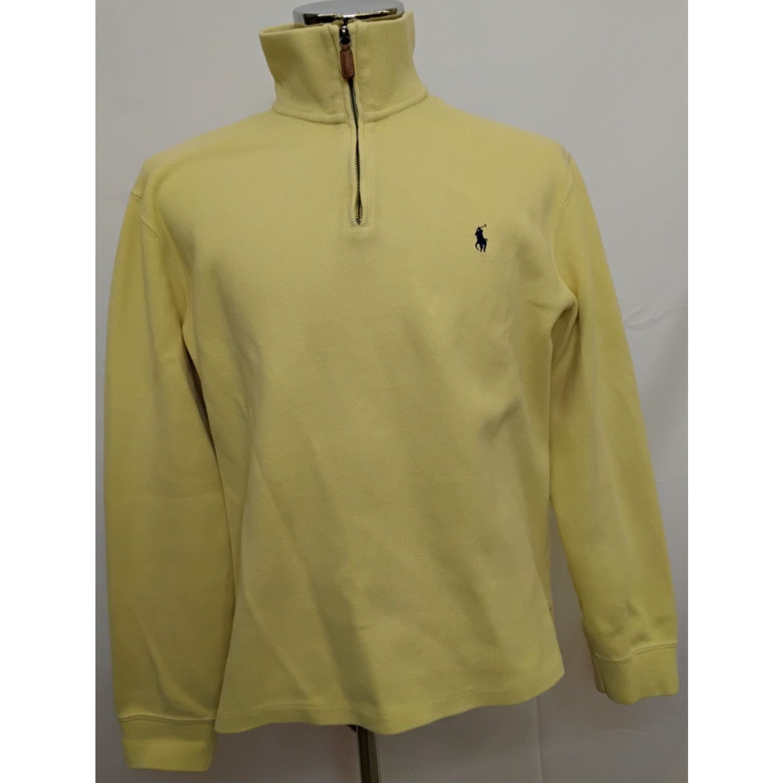 Polo Ralph Lauren Polo Ralph Lauren Quarter Zip Sweater Men's L Yellow VTG 90s Size US L / EU 52-54 / 3 - 2 Thumbnail