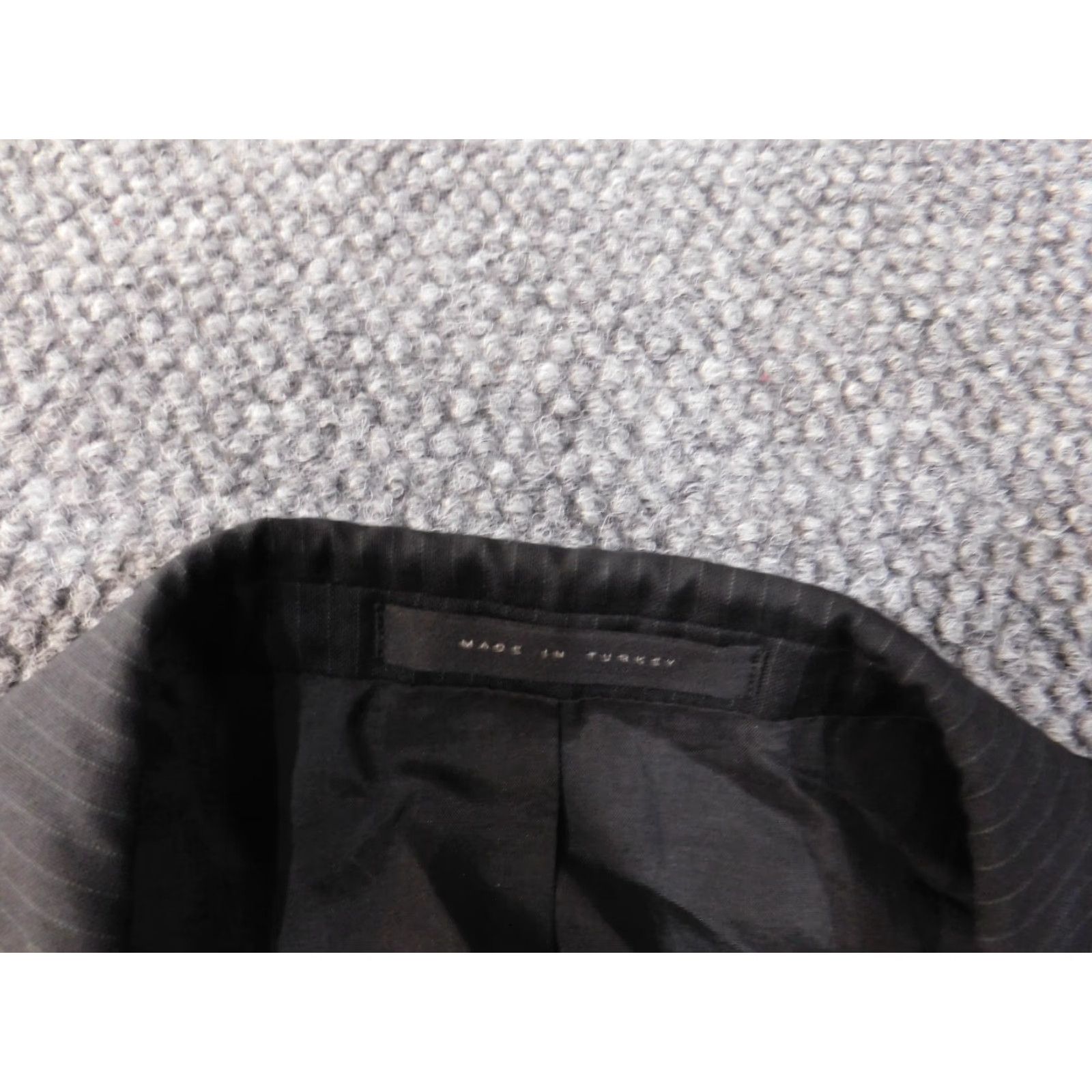 Hugo Boss HUGO BOSS Blazer Men 42R Black Striped Two-Button Wool Business Formal Jacket Blazer 42 Regular Mens Size 42R - 7 Thumbnail