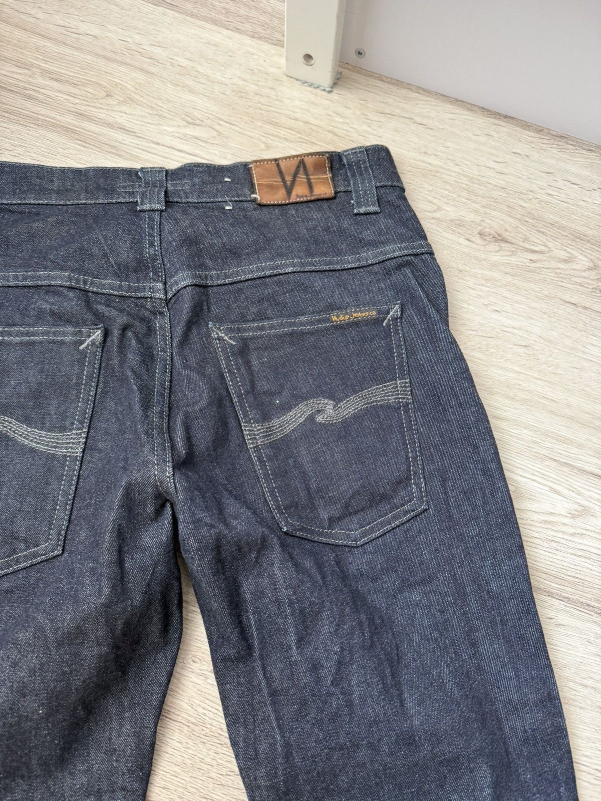 Nudie Jeans Nudie Jeans Thin Finn Dry Dark Grey Denim 32x32 Size US 32 / EU 48 - 18 Thumbnail