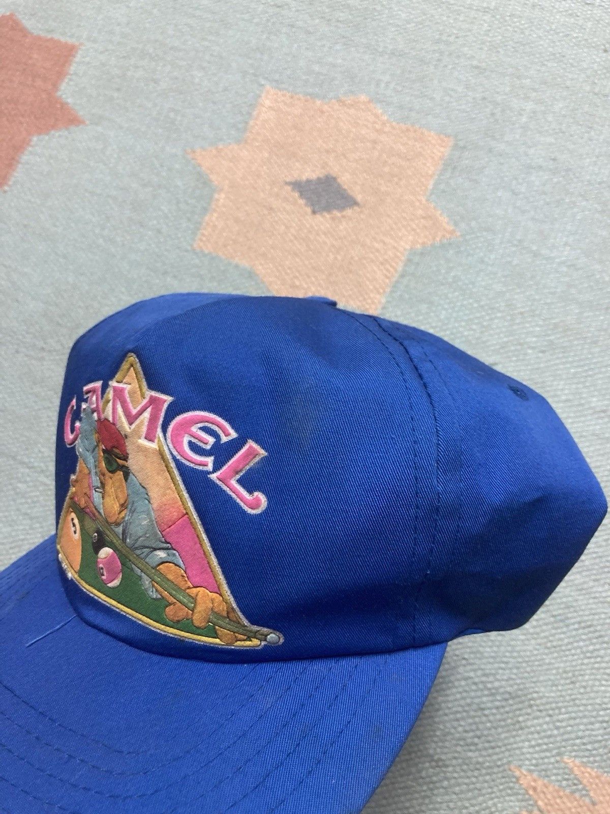 Vintage 90s SnapBack hat camel cigarettes billiards pool 1991 Joe Size ONE SIZE - 4 Thumbnail