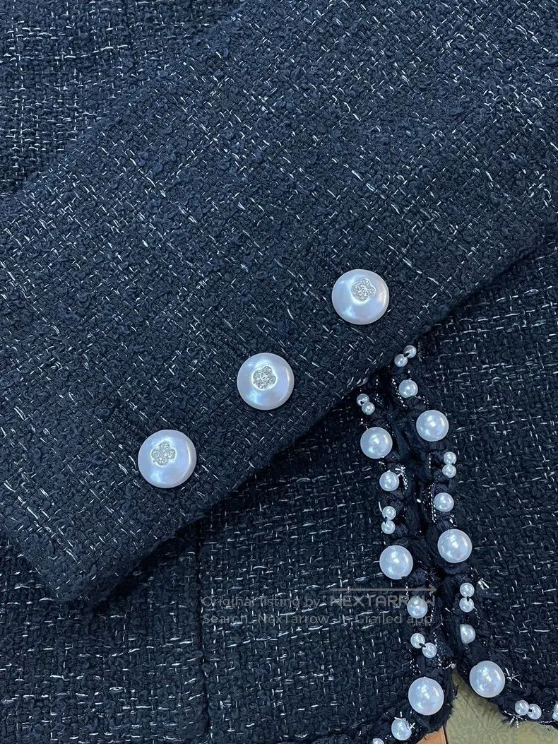 Chanel Chanel 25P black pearl jacket Size M / US 6-8 / IT 42-44 - 2 Thumbnail