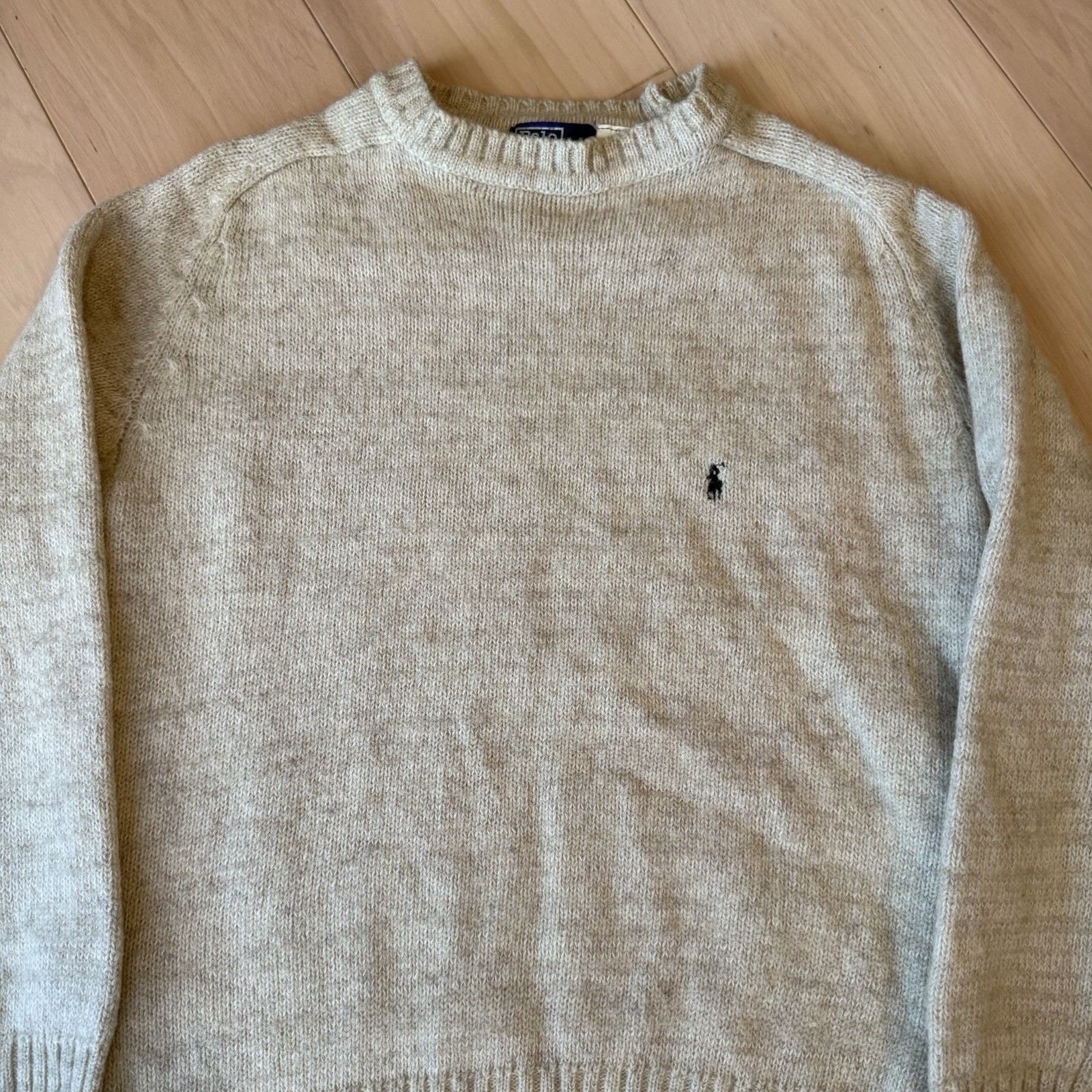 Polo Ralph Lauren Vintage Polo Ralph Lauren Wool Sweater XL Beige 80s Pullover Size US XL / EU 56 / 4 - 3 Thumbnail