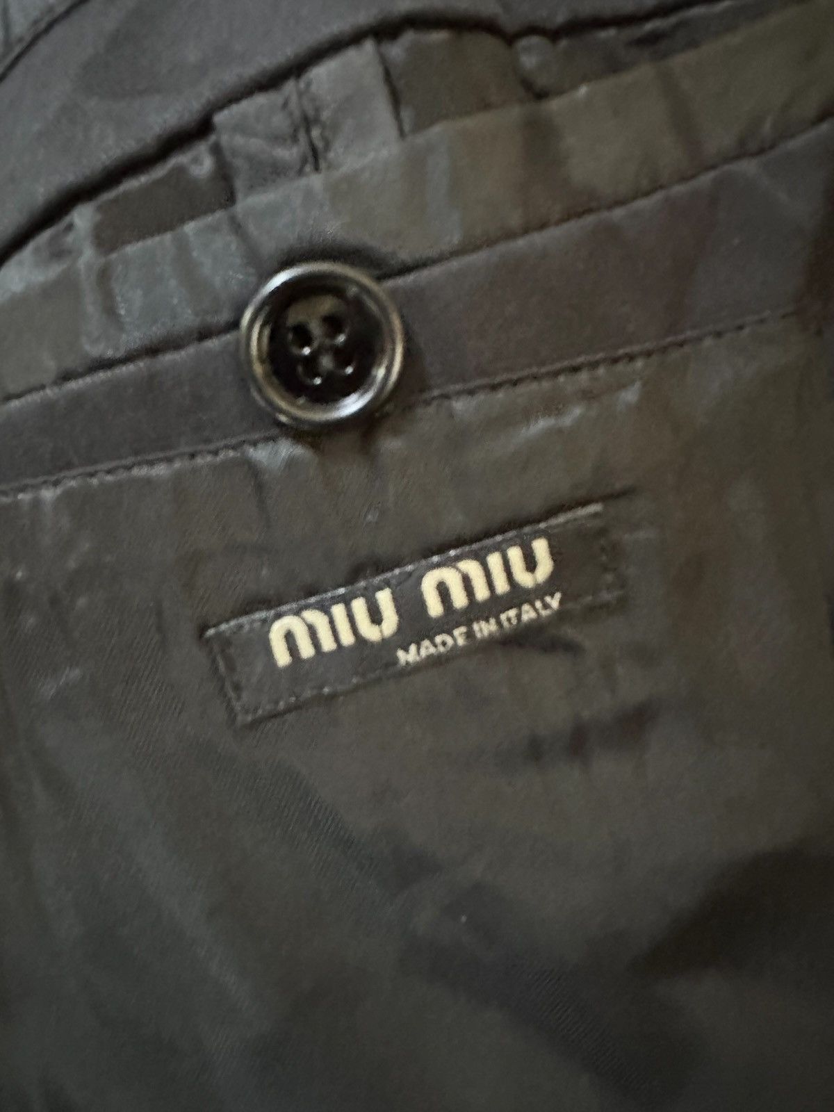 Miu Miu Black Miu Miu Italy Blazer Size 50R - 5 Thumbnail