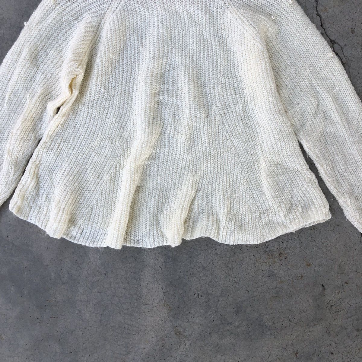 Japanese Brand 🔴 Pureknit Jumper/Memeri Knitting Pattern Like Crop Top Size US S / EU 44-46 / 1 - 10 Thumbnail