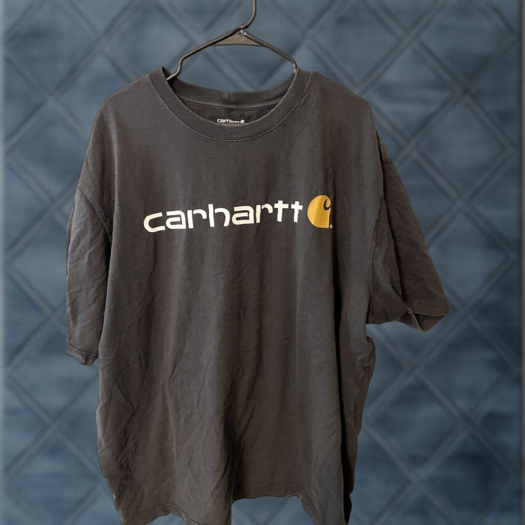 Carhartt Carhartt Shirt Adults 2XL Loose Fit Center Logo Graphic Print Crew Neck Black USA 90s Retro Logo T-Shirt Mens Size US XXL / EU 58 / 5 - 1 Thumbnail