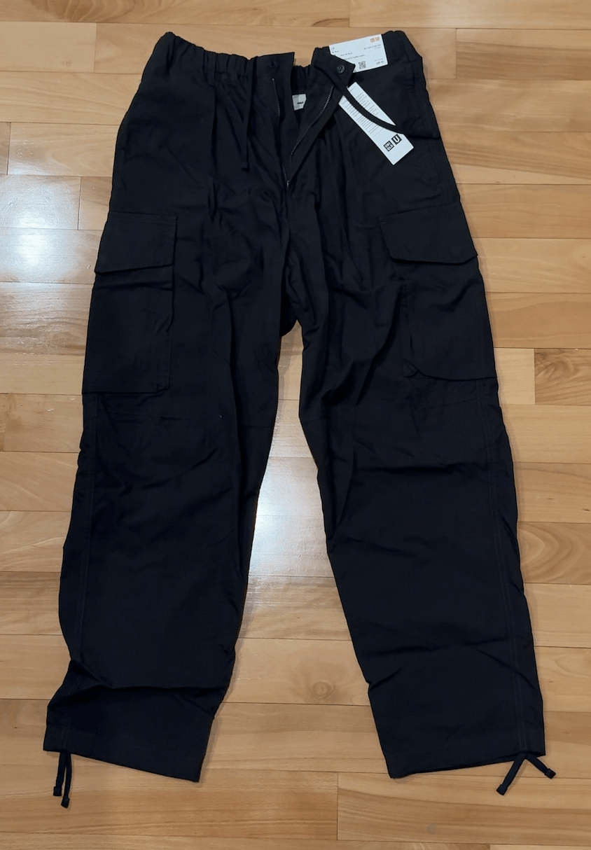 Uniqlo UNIQLO Wide Fit Baggy Parachute Cargo Pants Size US 31 - 1 Thumbnail