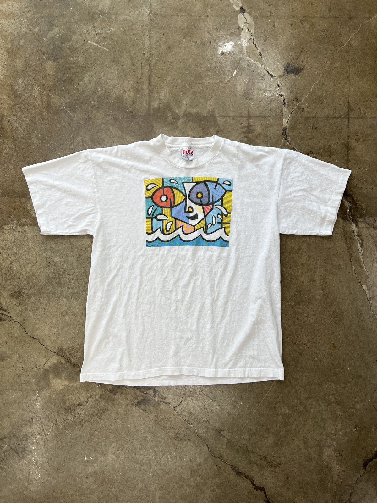 Vintage Vintage 1991 Underwater Romero Britto Art Tee XL Size US XL / EU 56 / 4 - 2 Thumbnail