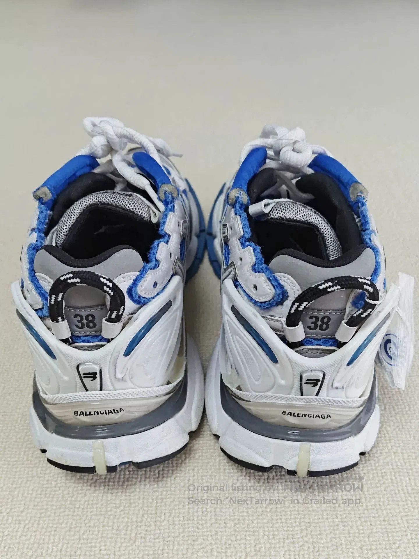 Balenciaga balenciaga runner sneakers in blue and white. Size US 7.5 / EU 40-41 - 5 Thumbnail