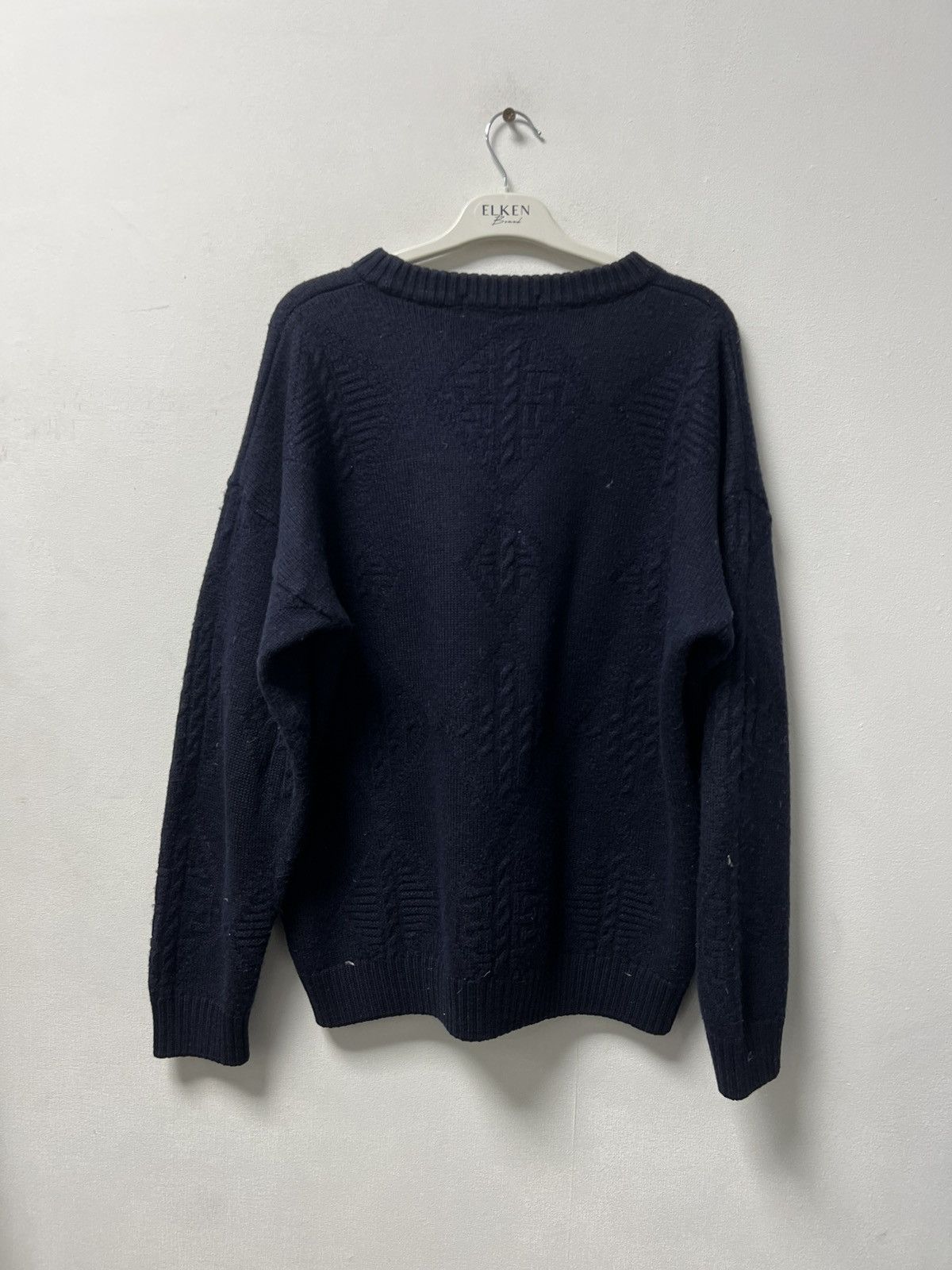 Burberry Vintage BURBERRYS Logo Wool Sweater Sweatshirt Big Logo Size US XL / EU 56 / 4 - 11 Thumbnail