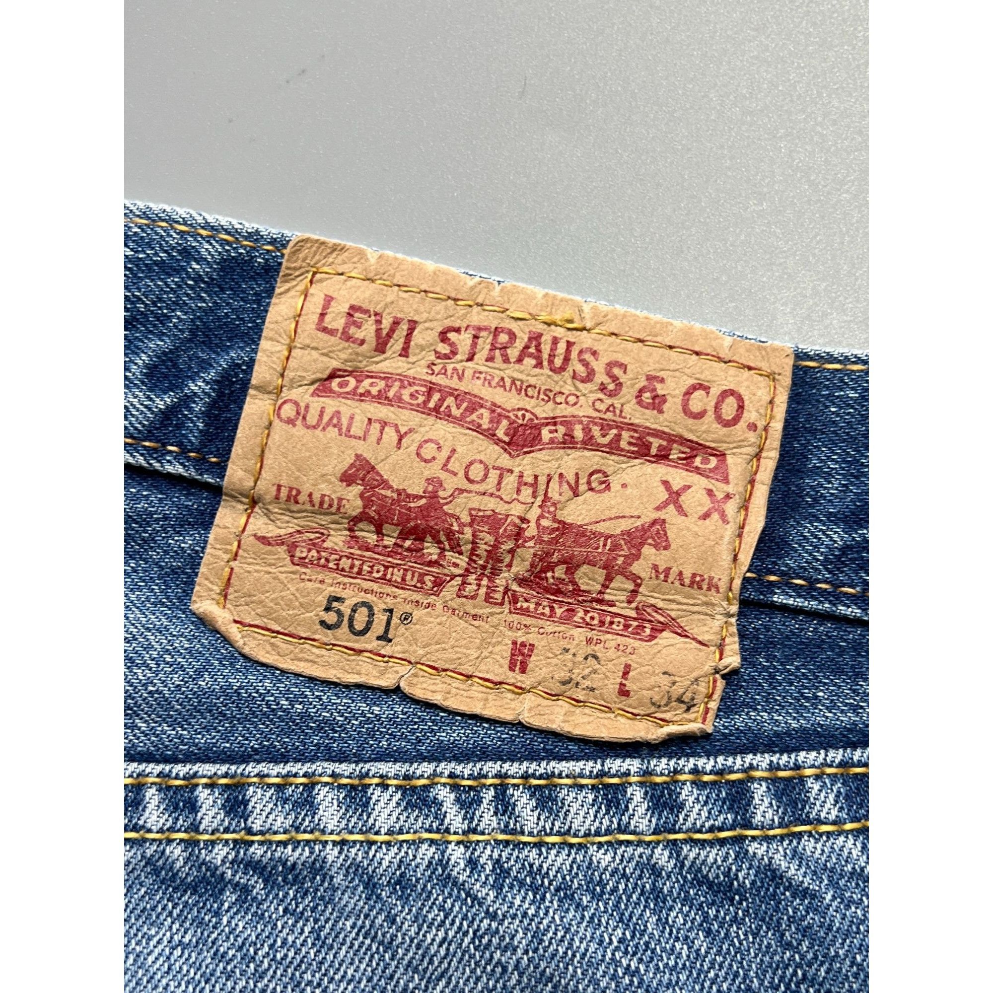Levi's Levi’s 501 Distressed Denim Jeans Pants (Y1061) Size US 32 / EU 48 - 14 Thumbnail