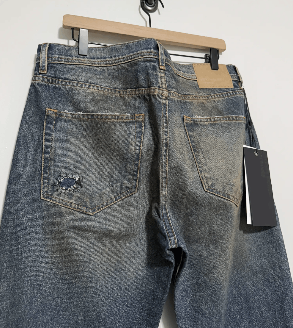 Enfants Riches Deprimes ERD Thrashed Flare Jeans Size US 34 / EU 50 - 3 Thumbnail