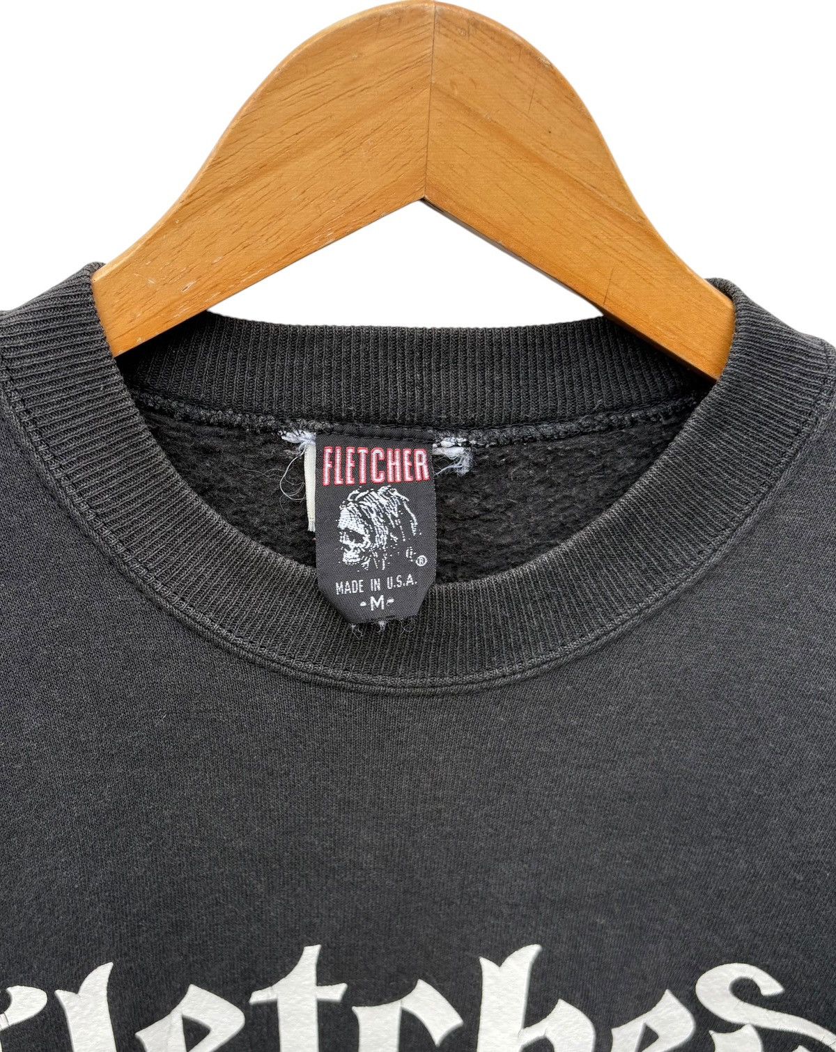 Vintage Vintage 90s Nathan Fletcher Cross Graphic Faded Sweatshirt Size US M / EU 48-50 / 2 - 3 Thumbnail