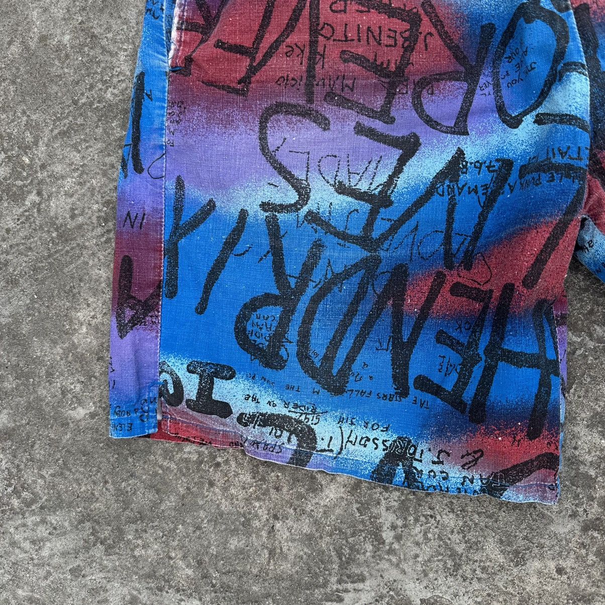 Designer × Vintage Vintage Crazy Shorts Swim Wear Y2K 90s Style USA Size US 33 - 3 Thumbnail