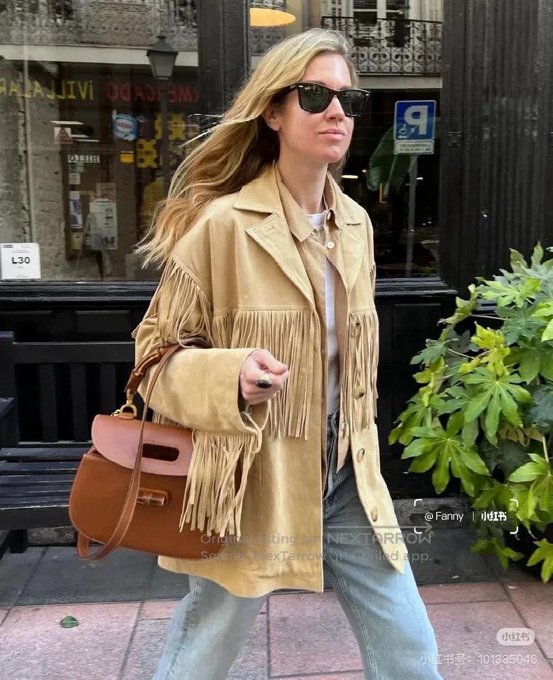 Maison Margiela Maison Margiela Light beige suede tassel jacket Size S / US 4 / IT 40 - 5 Thumbnail