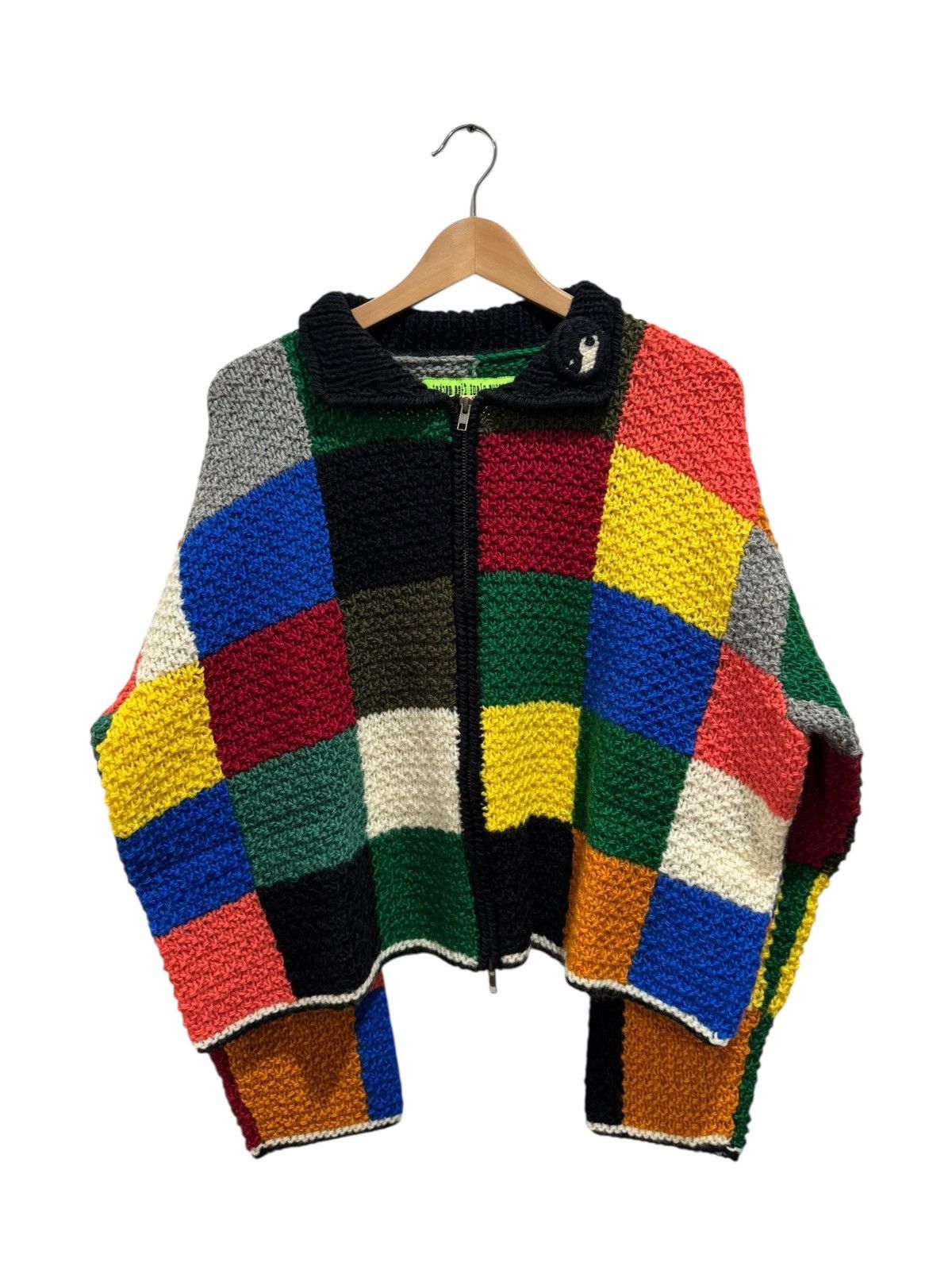 Cactus Plant Flea Market Cactus Plant Flea Market Puzzle Zip Knit Sweater Multi Size US M / EU 48-50 / 2 - 2 Thumbnail