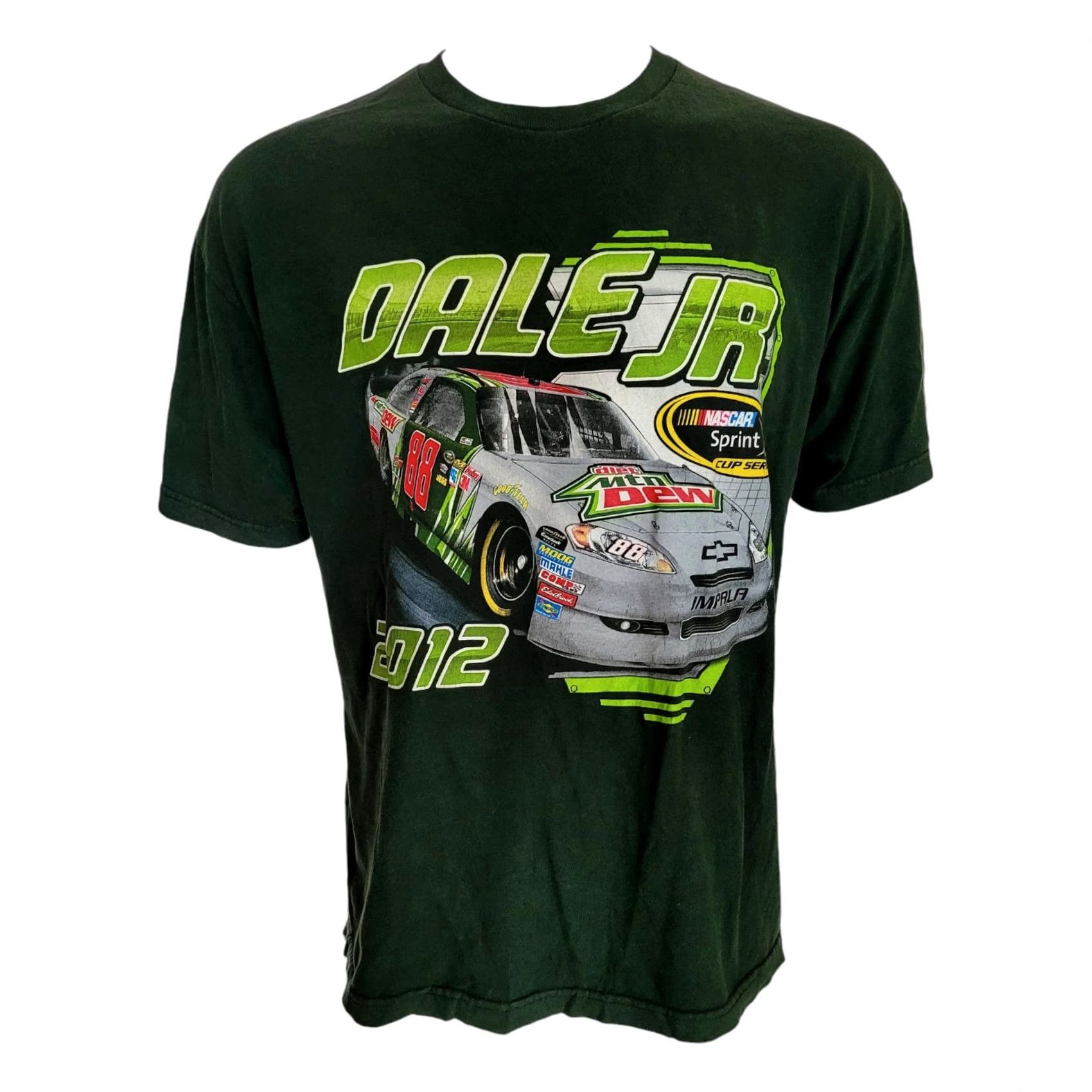 NASCAR Vintage NASCAR Dale Earnhardt Jr. #88 Diet Mountain Dew T-Shirt XL Black/Green NASCAR Shirt Mens Size US XL / EU 56 / 4 - 5 Thumbnail