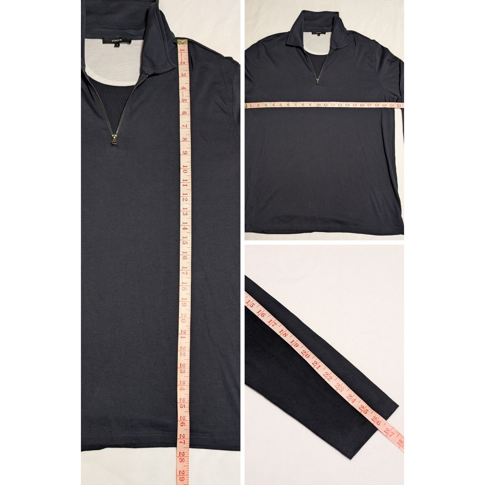 Vince Vince Pima Cotton Quarter Zip Long Sleeves Sweatshirt USED Size US M / EU 48-50 / 2 - 8 Thumbnail