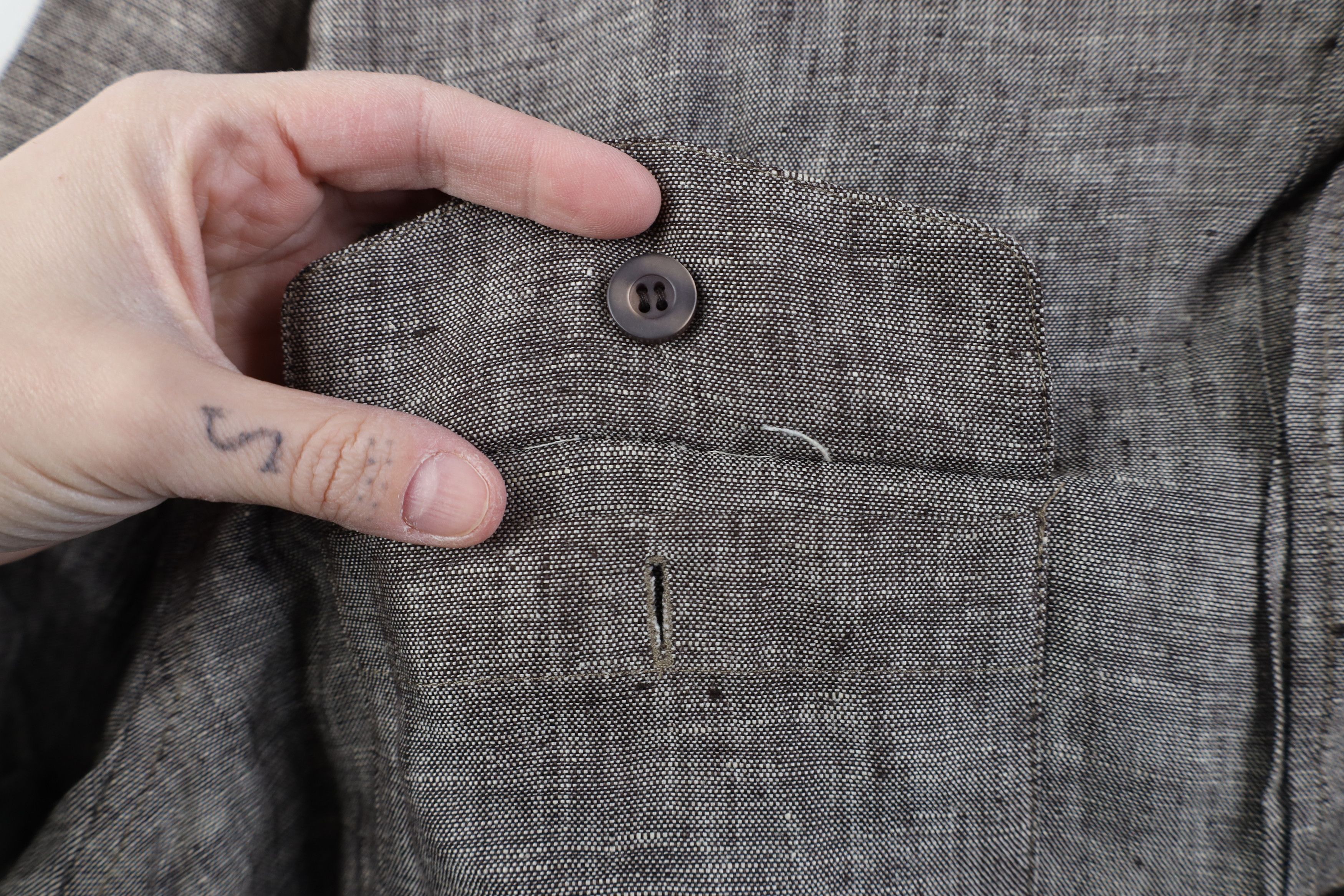 Vintage Vintage 90s Y2K Streetwear Linen Short Sleeve Button Shirt Size US L / EU 52-54 / 3 - 5 Thumbnail