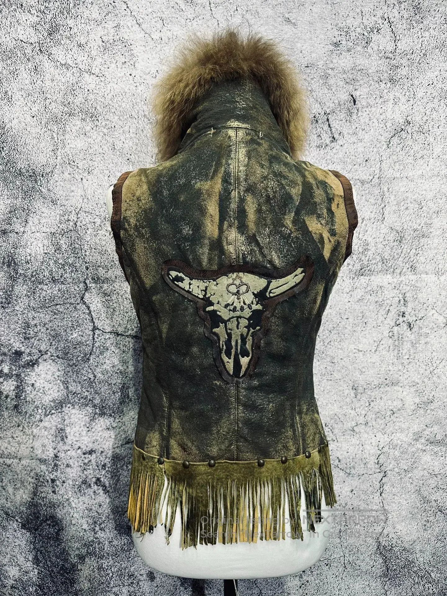If Six Was Nine Bohemian Vintage Rock Vest. Size M / US 6-8 / IT 42-44 - 1 Thumbnail
