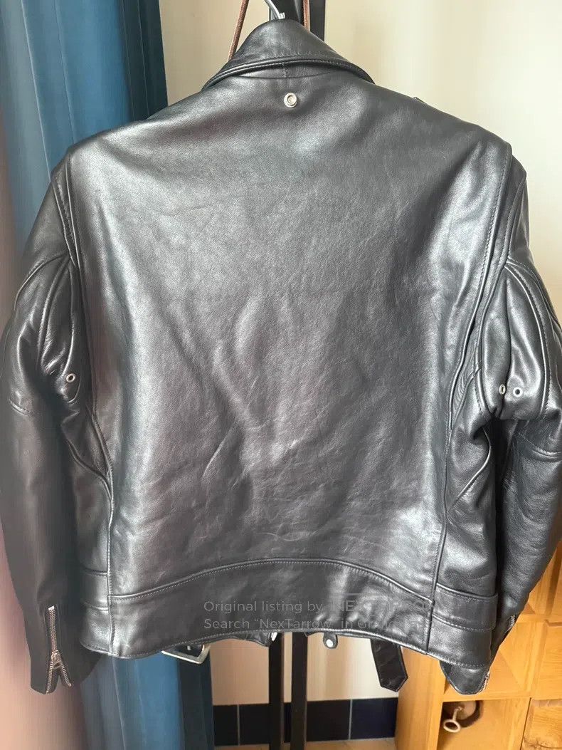 Schott Schott Naked cowhide motorcycle leather jacket Size US XXS / EU 40 - 2 Thumbnail