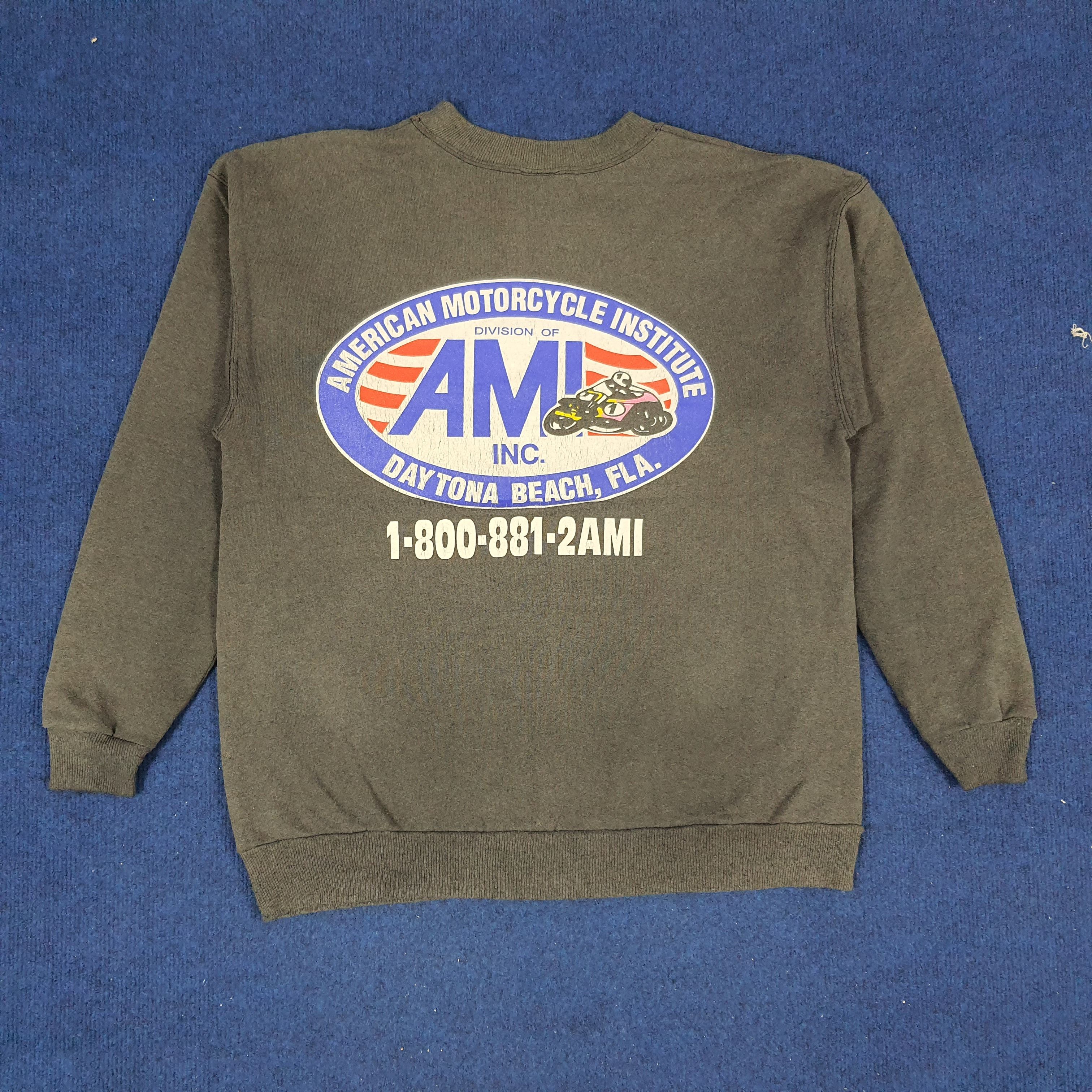 Vintage Vintage AMI American Motorcycle Institute Sweatshirts Size US S / EU 44-46 / 1 - 3 Thumbnail
