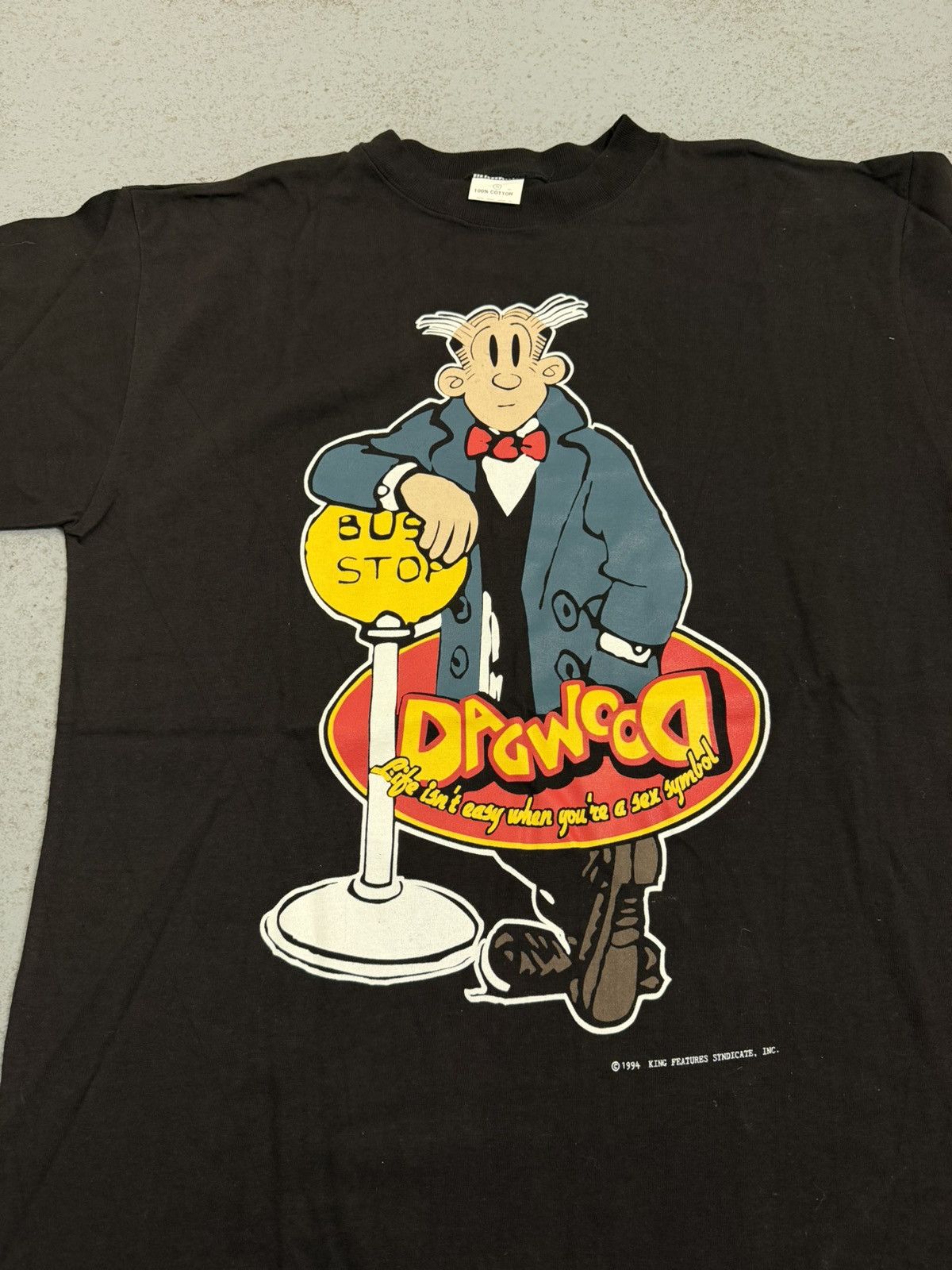 Cartoon Network Vintage 1994 Dagwood Cartoon Popey TV -comic T-Shirt Size US L / EU 52-54 / 3 - 4 Thumbnail