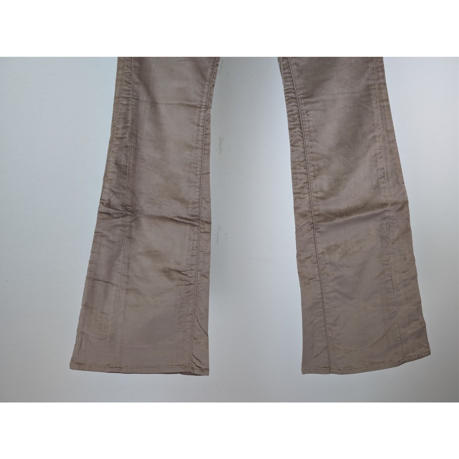 Amiri o1rshd1 Velour Flare Stack Pants in Sand Size US 34 / EU 50 - 4 Thumbnail