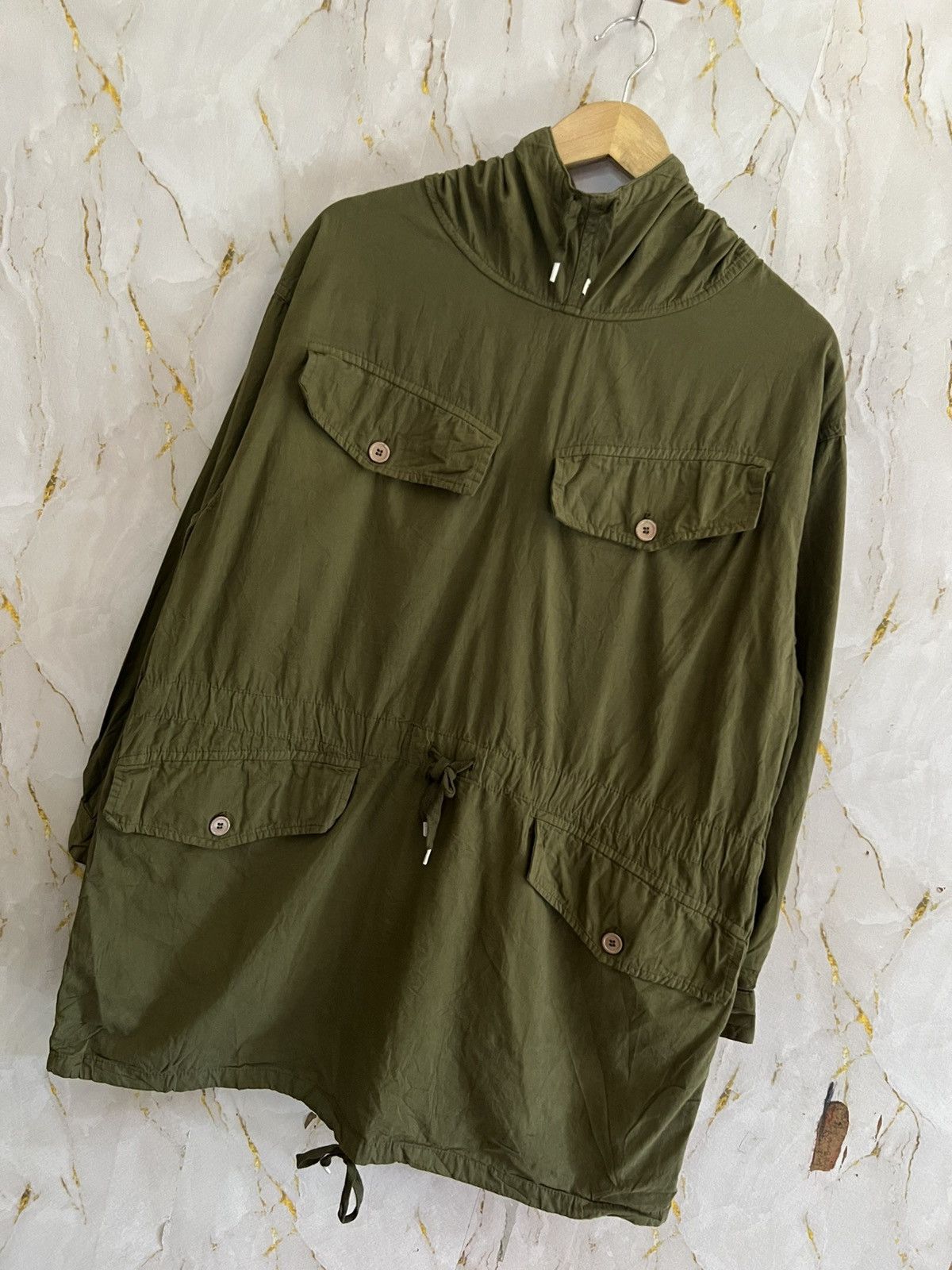 Japanese Brand Vintage Military Light Hoodie Jacket – 4 Pocket Design Size US XXL / EU 58 / 5 - 5 Thumbnail