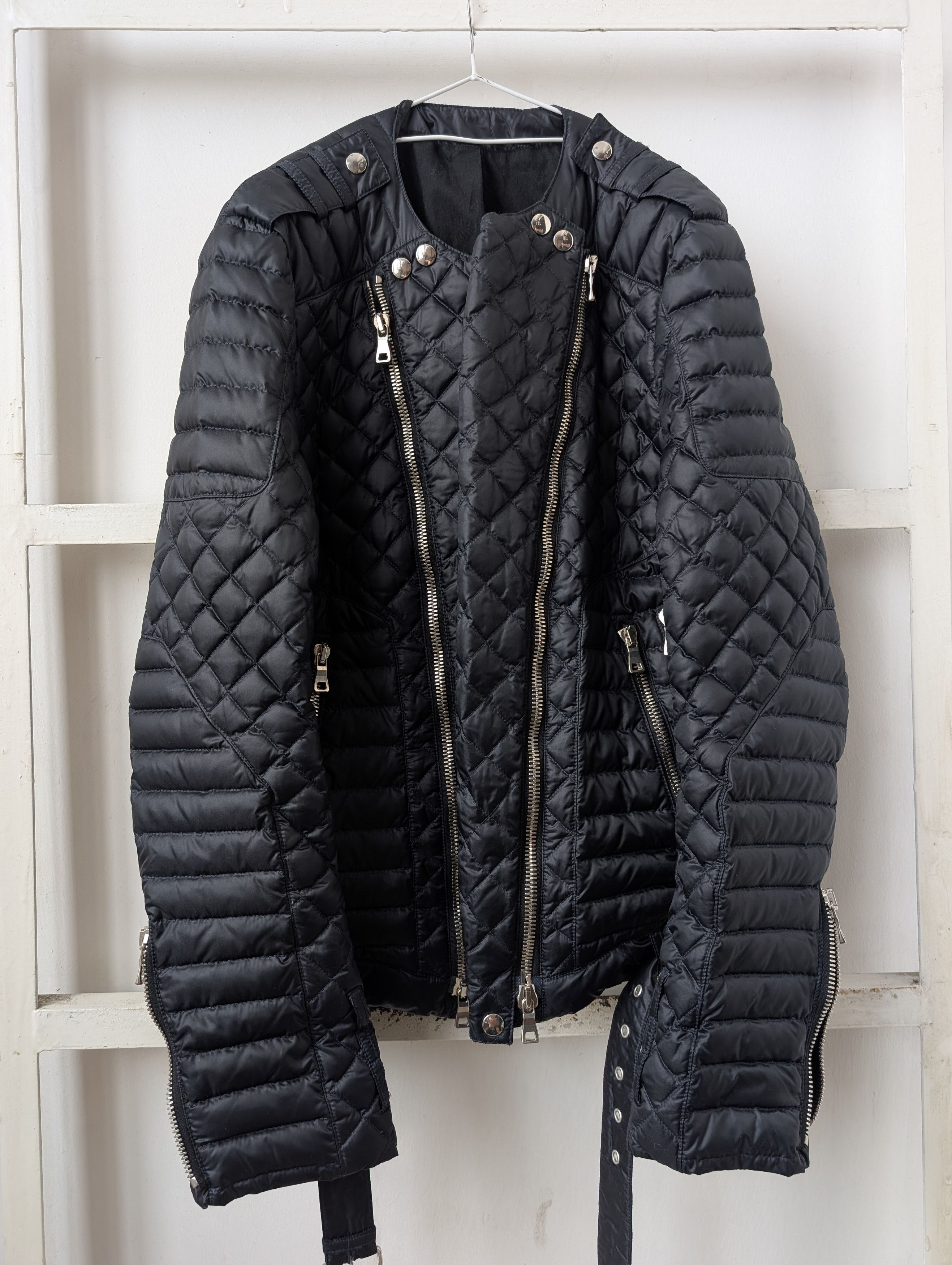 Balmain Balmain Quilted Biker Jacket FW12 (Oliver Rousteing) Size US L / EU 52-54 / 3 - 1 Thumbnail