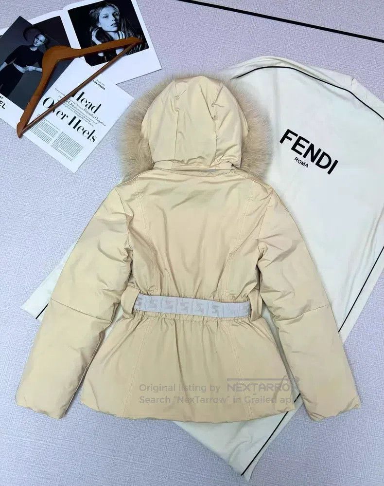 Fendi Fendi Logo all-over reversible hooded down jacket Size XXS / US 00 / IT 34 - 3 Thumbnail