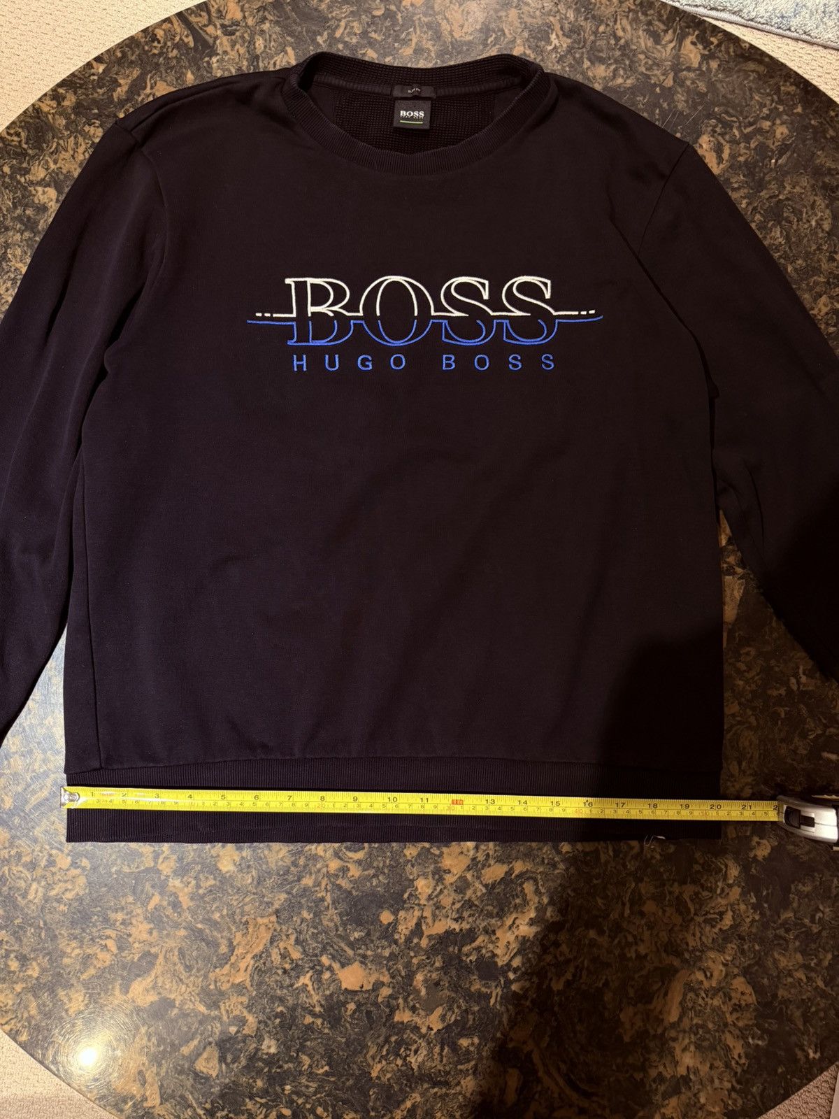 Hugo Boss Vintage Hugo boss crewneck embroidered Size US XL / EU 56 / 4 - 4 Thumbnail