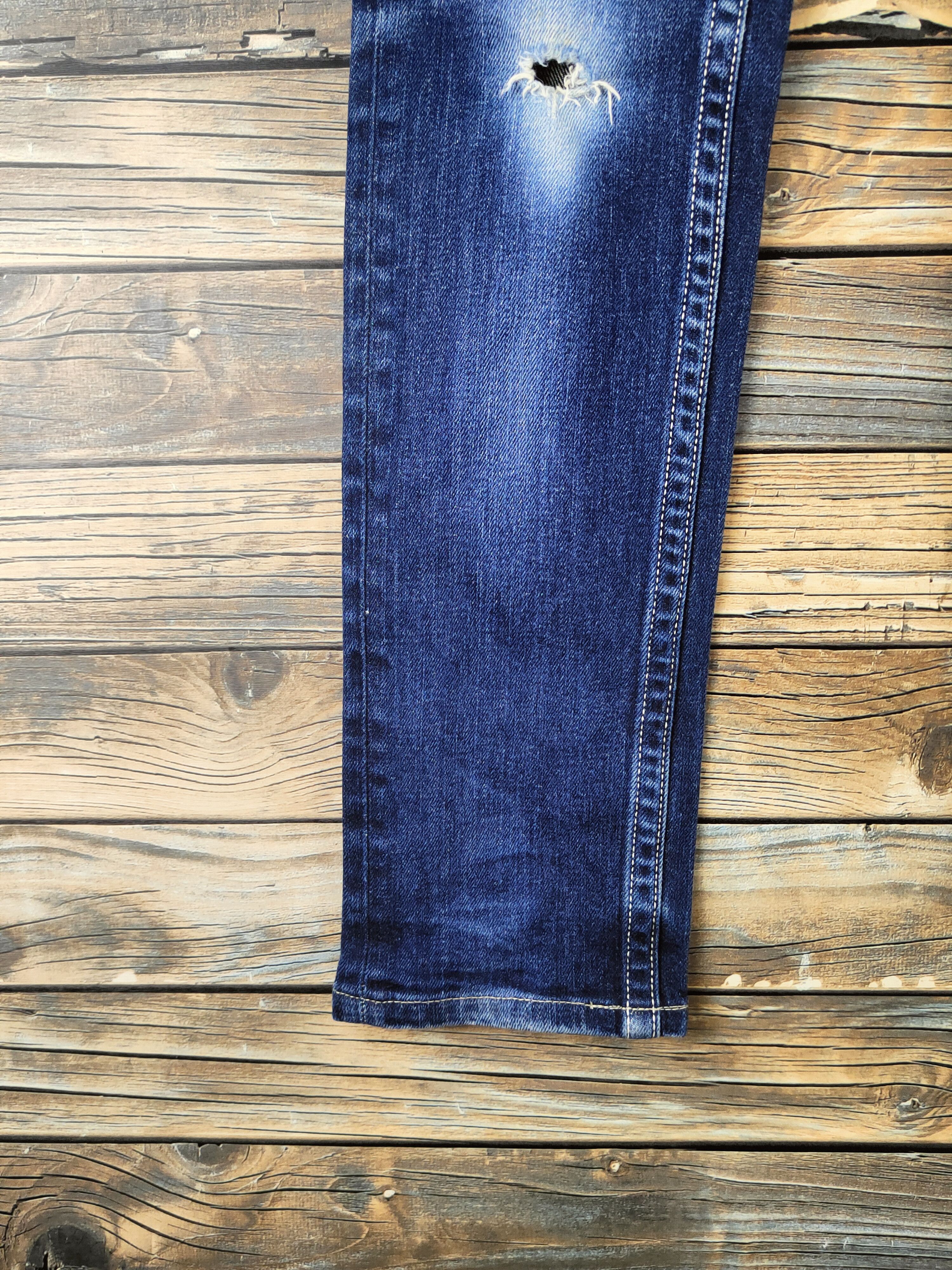 Levi's DL Levi's Blue Distressed Ripped Jeans #46-827 Size 27" / US 4 / IT 40 - 4 Thumbnail
