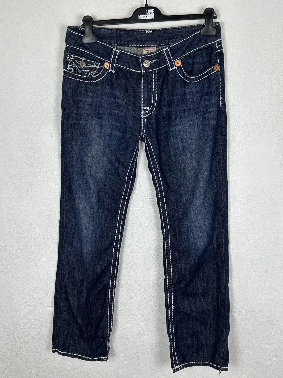 True Religion Vintage True Religion Bobby Crazy Embroidery Jeans Size 32 Size 32" / US 10 / IT 46 - 2 Thumbnail